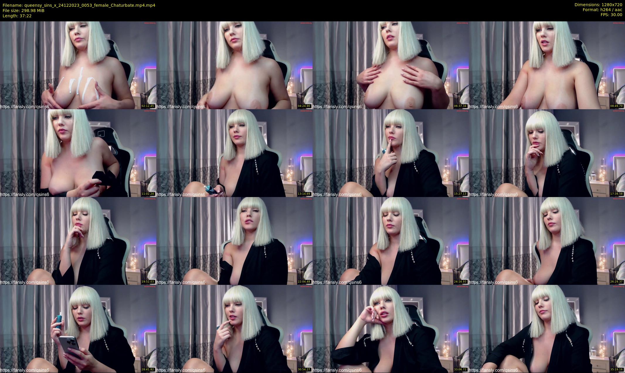 queensy_sins_x — 38 minute Chaturbate female cam show recording, 720p, Dec 24, 2023