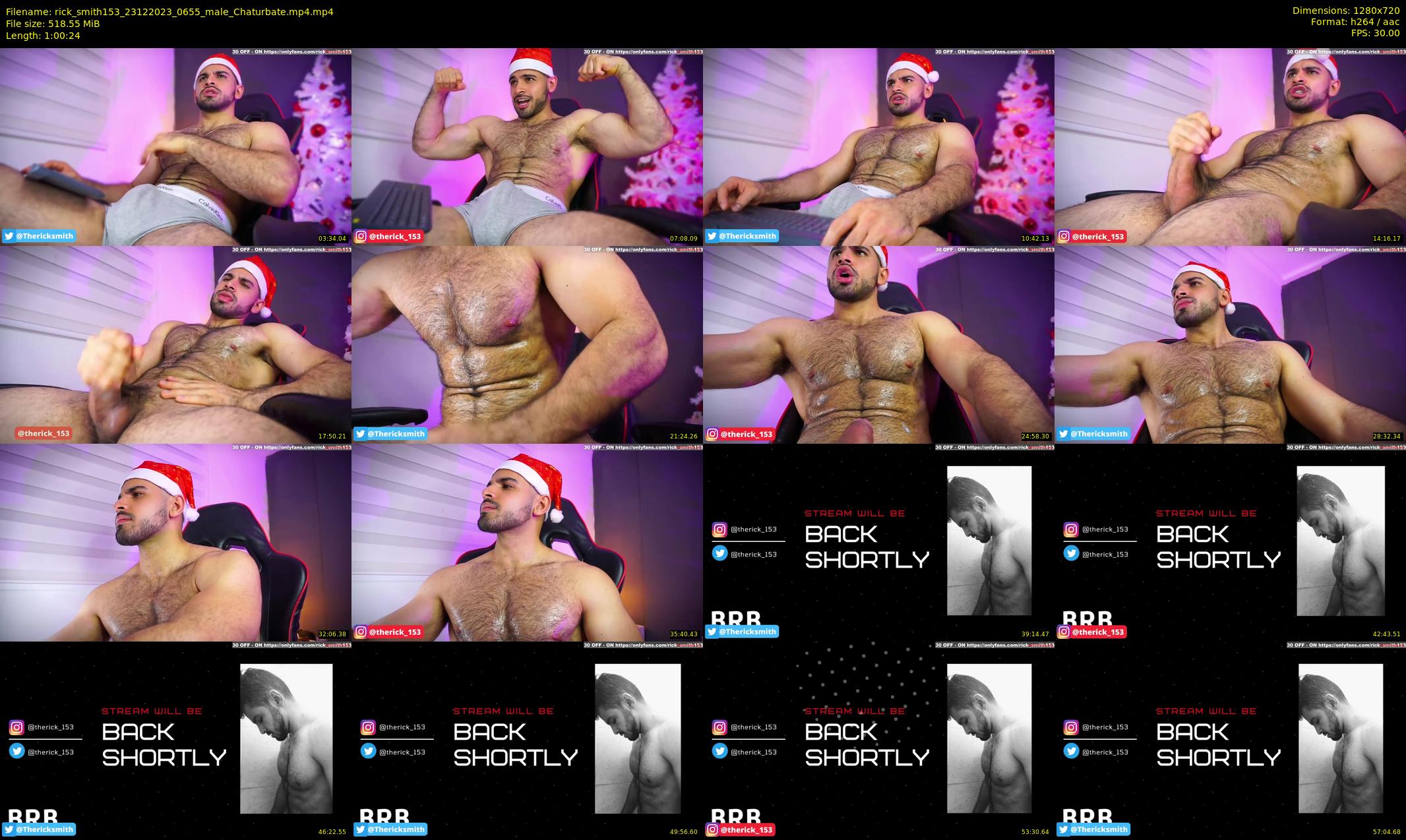 rick_smith153 — 61 minute Chaturbate male cam show recording, 720p, Dec 23, 2023