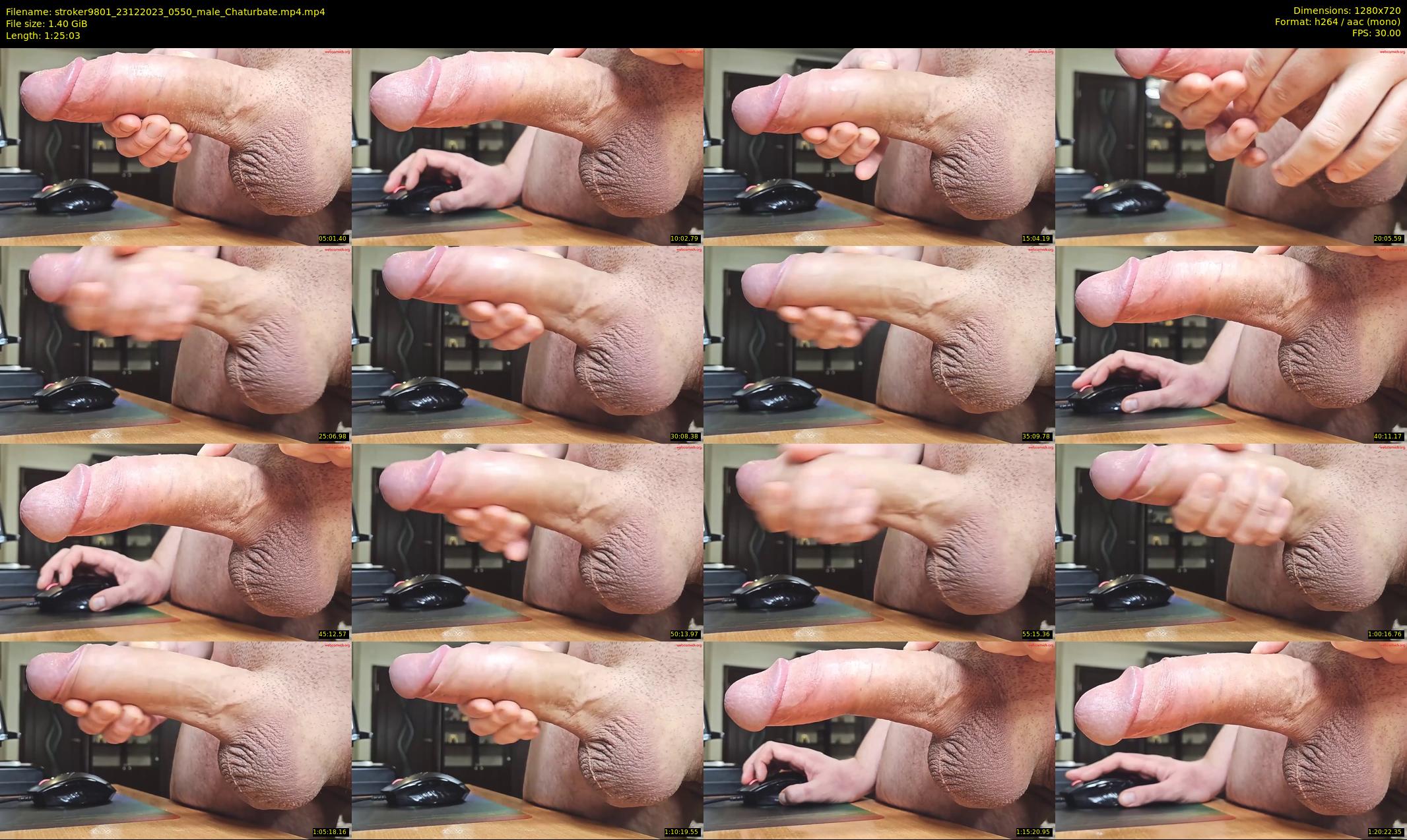 stroker9801 — 86 minute Chaturbate male cam show recording, 720p, Dec 23, 2023