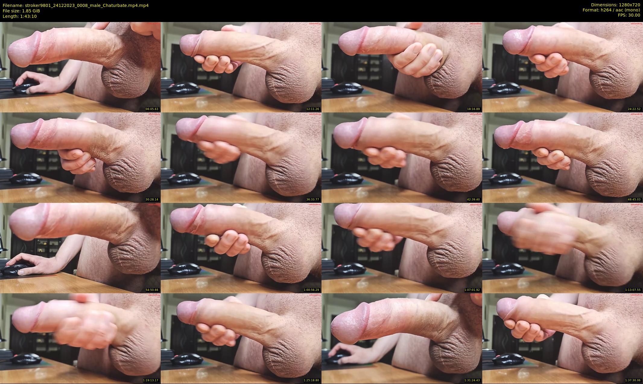stroker9801 — 104 minute Chaturbate male cam show recording, 720p, Dec 24, 2023