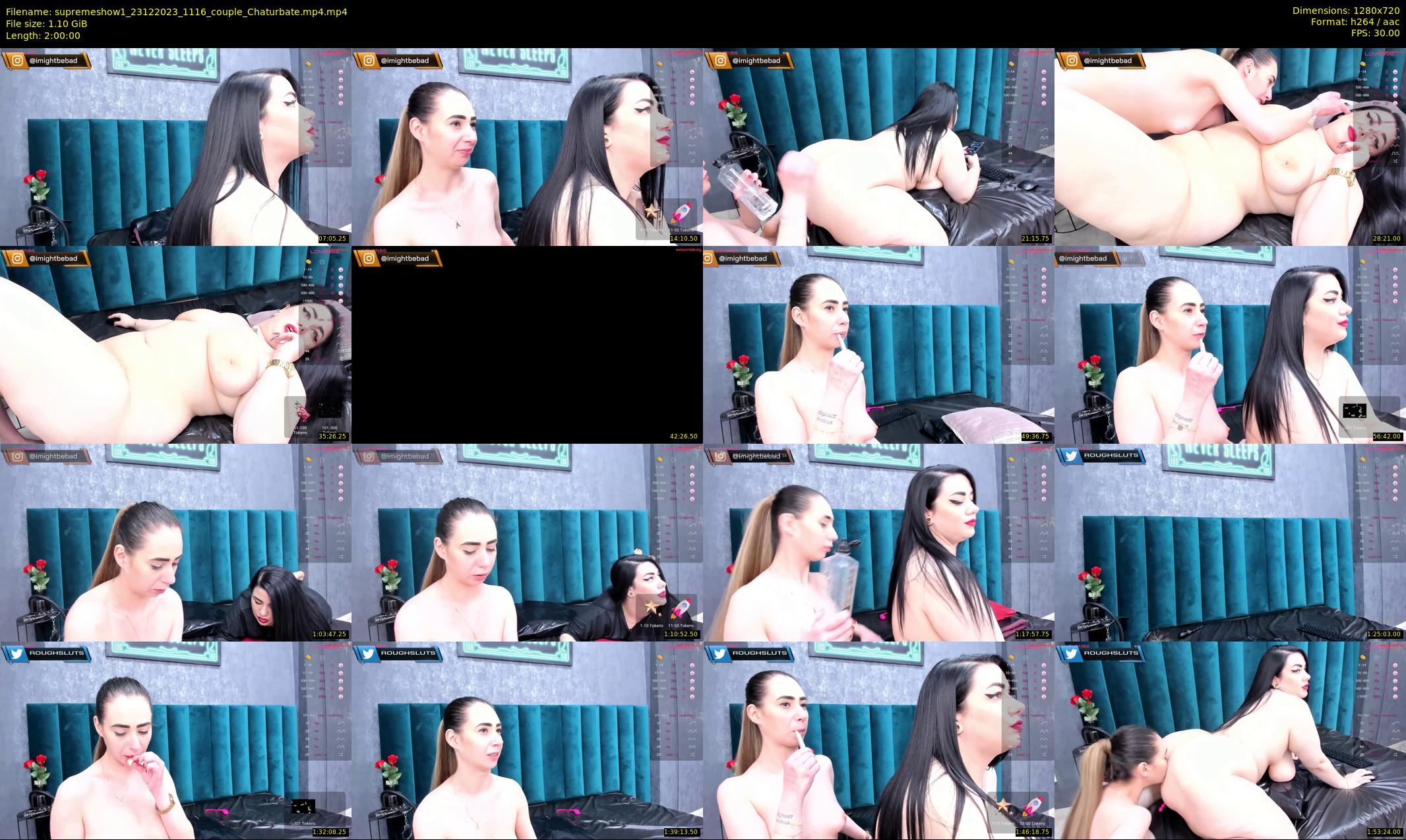 supremeshow1 — 120 minute Chaturbate couple cam show recording, 720p, Dec 23, 2023