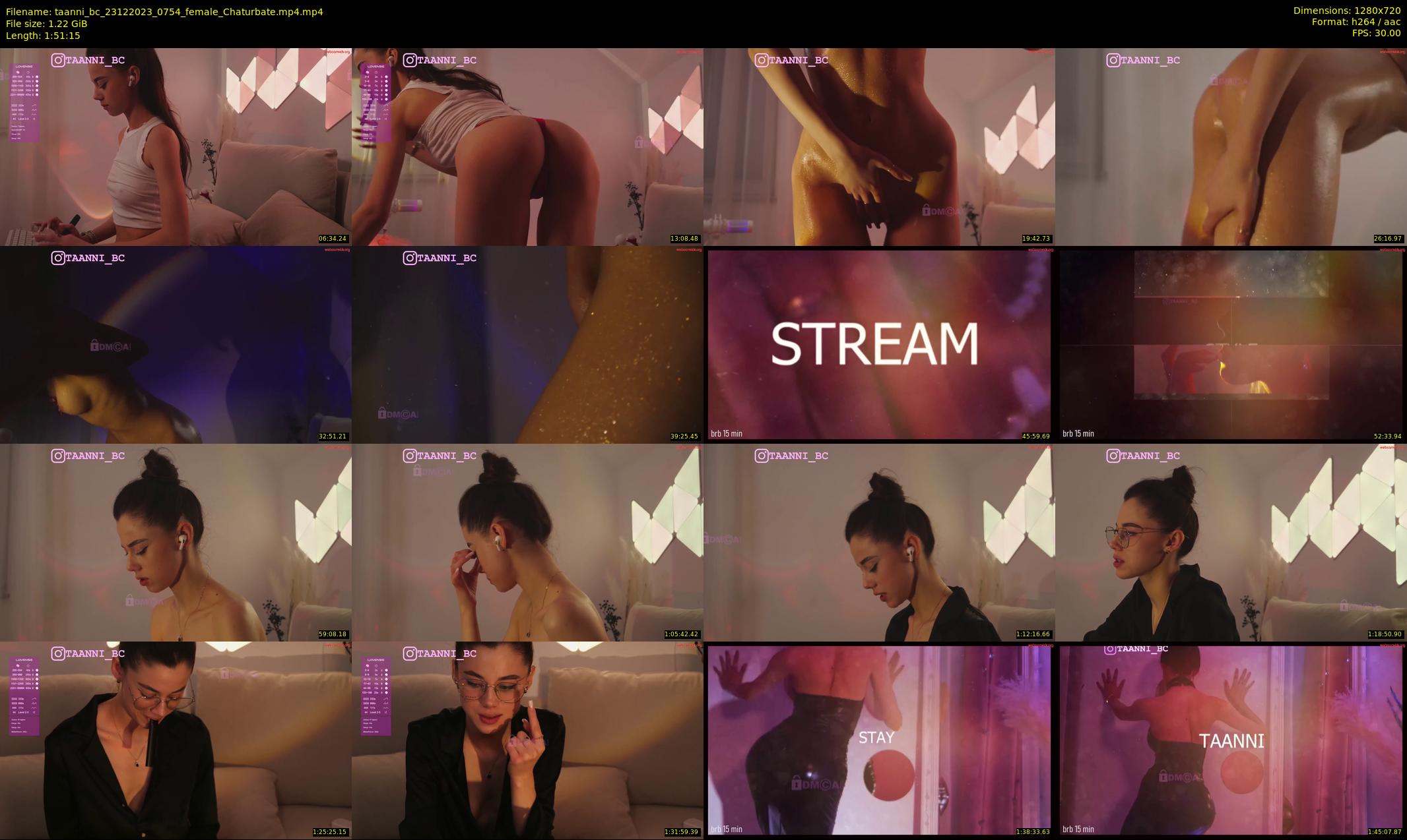 taanni_bc — 112 minute Chaturbate female cam show recording, 720p, Dec 23, 2023