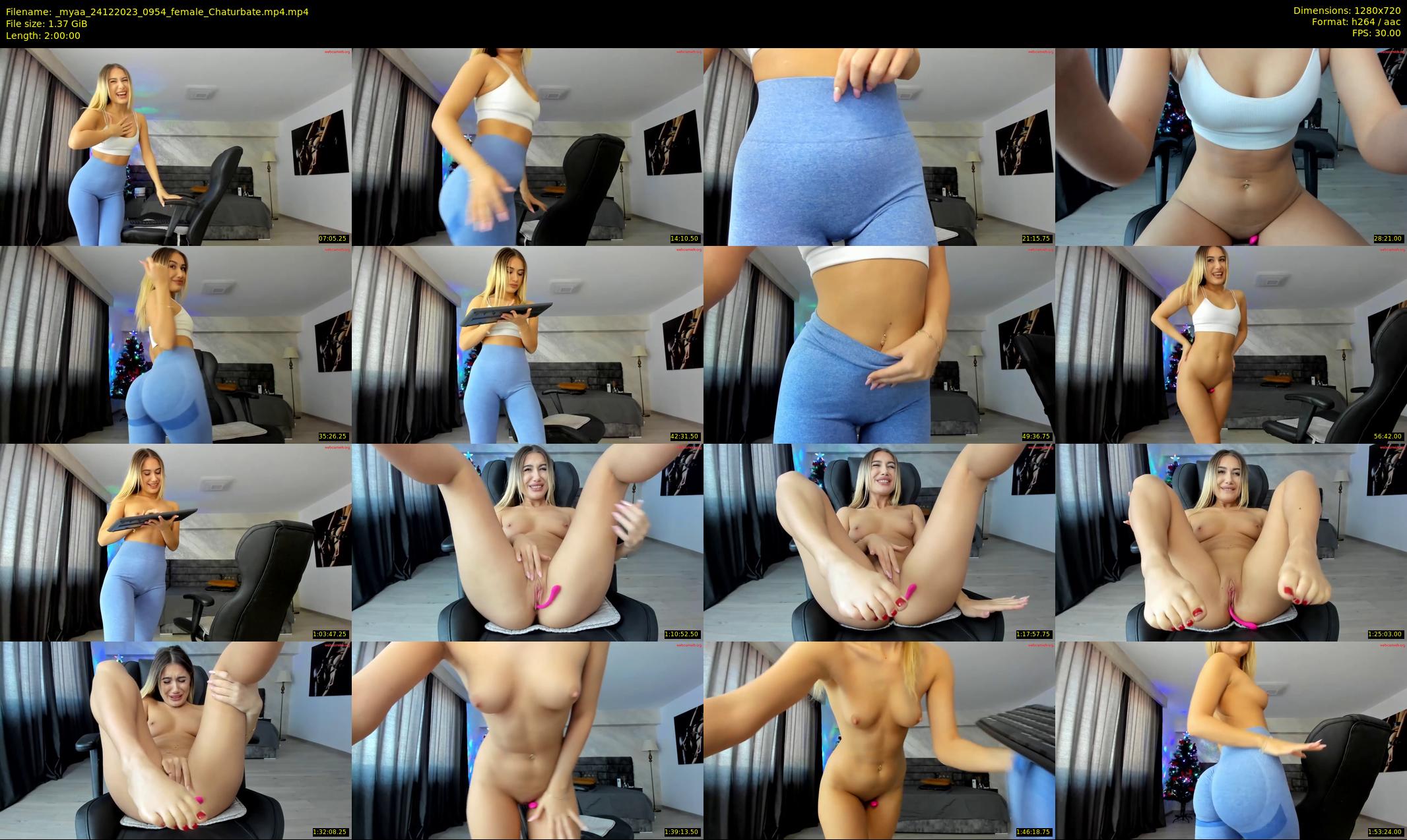 _myaa — 120 minute Chaturbate female cam show recording, 720p, Dec 24, 2023