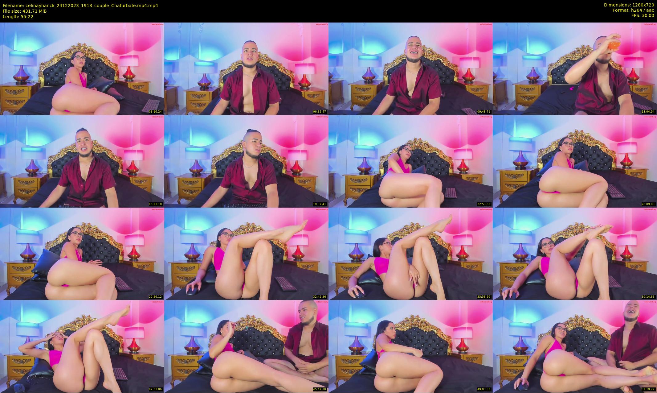 celinayhanck — 56 minute Chaturbate couple cam show recording, 720p, Dec 24, 2023
