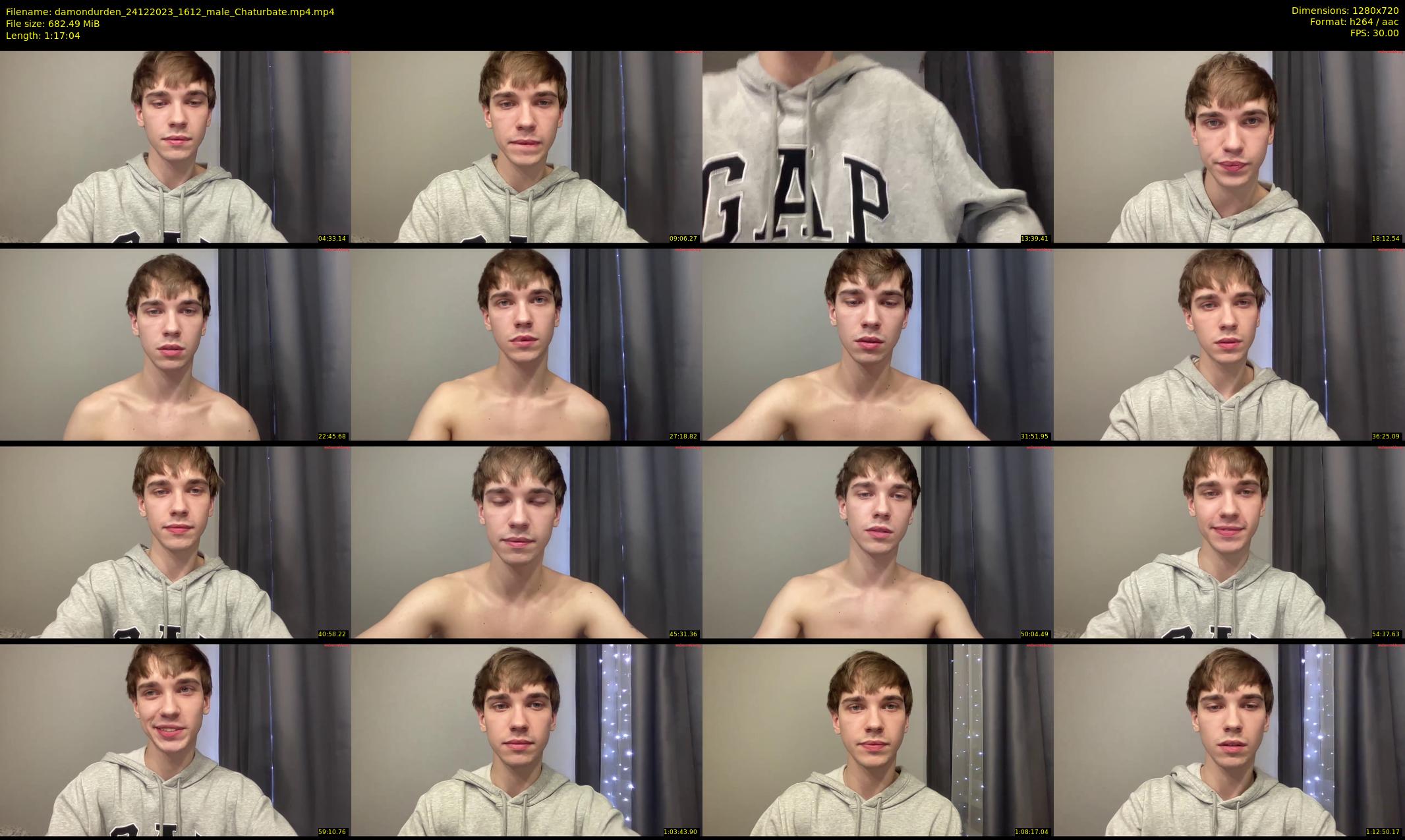 damondurden — 78 minute Chaturbate male cam show recording, 720p, Dec 24, 2023