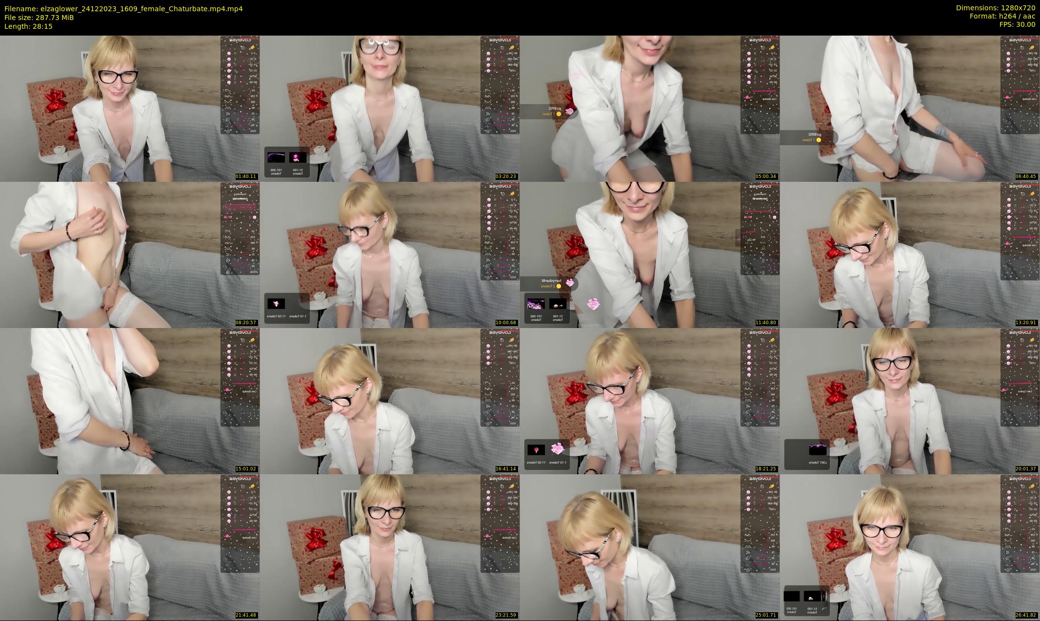 elzaglower — 29 minute Chaturbate female cam show recording, 720p, Dec 24, 2023