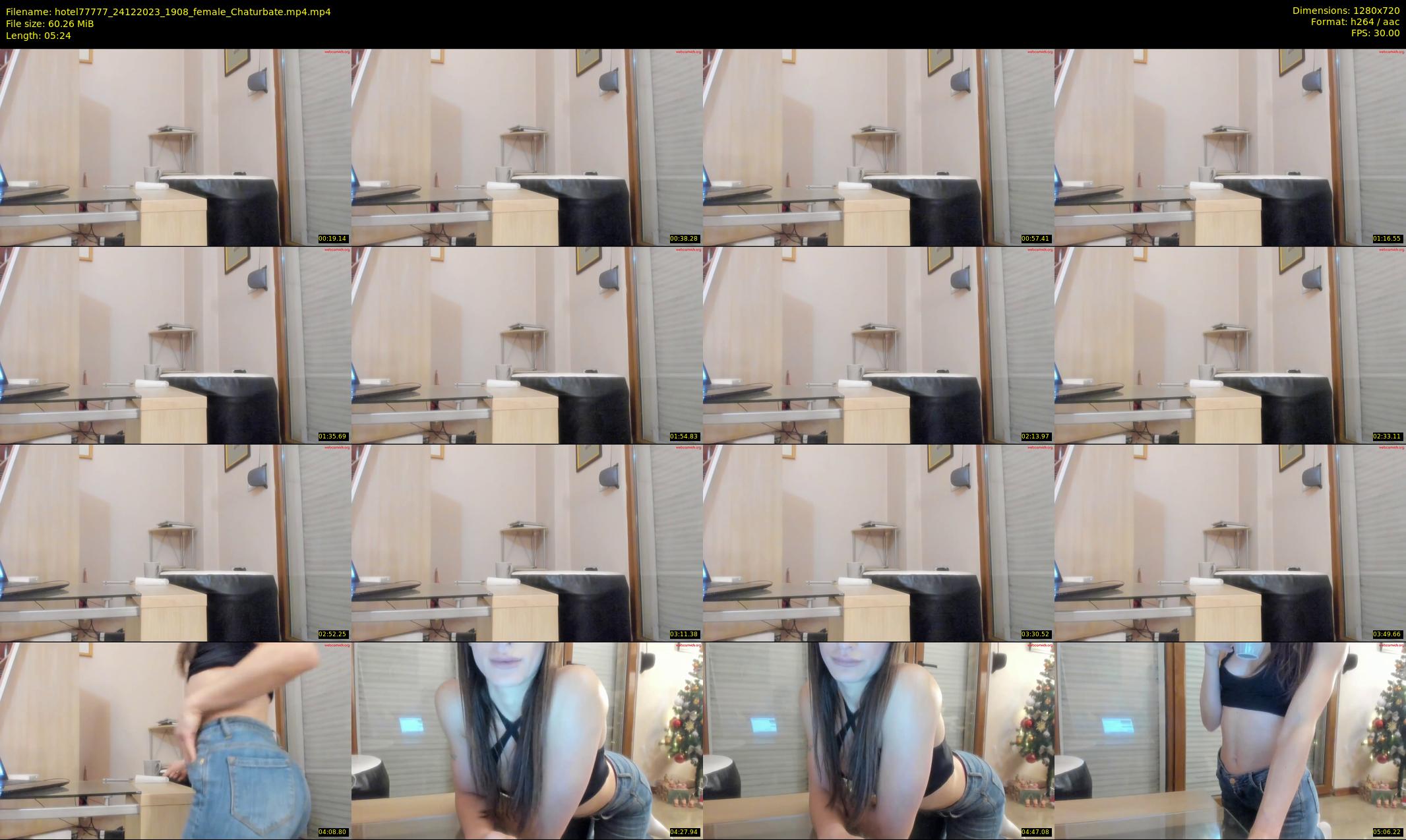 hotel77777 — 6 minute Chaturbate female cam show recording, 720p, Dec 24, 2023