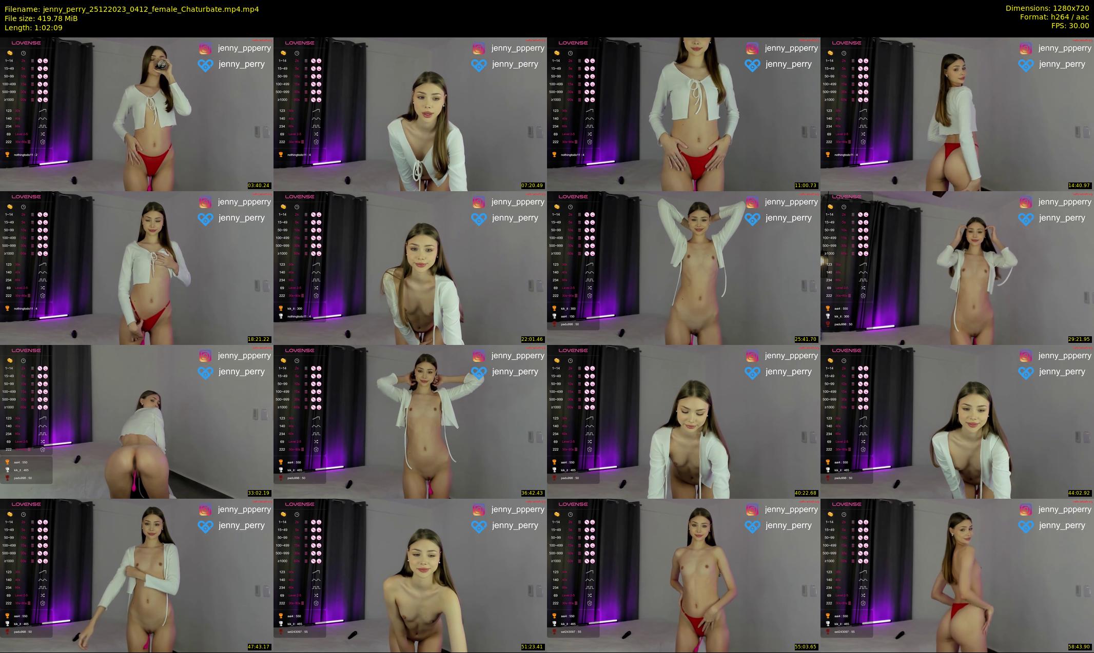 jenny_perry — 63 minute Chaturbate female cam show recording, 720p, Dec 25, 2023