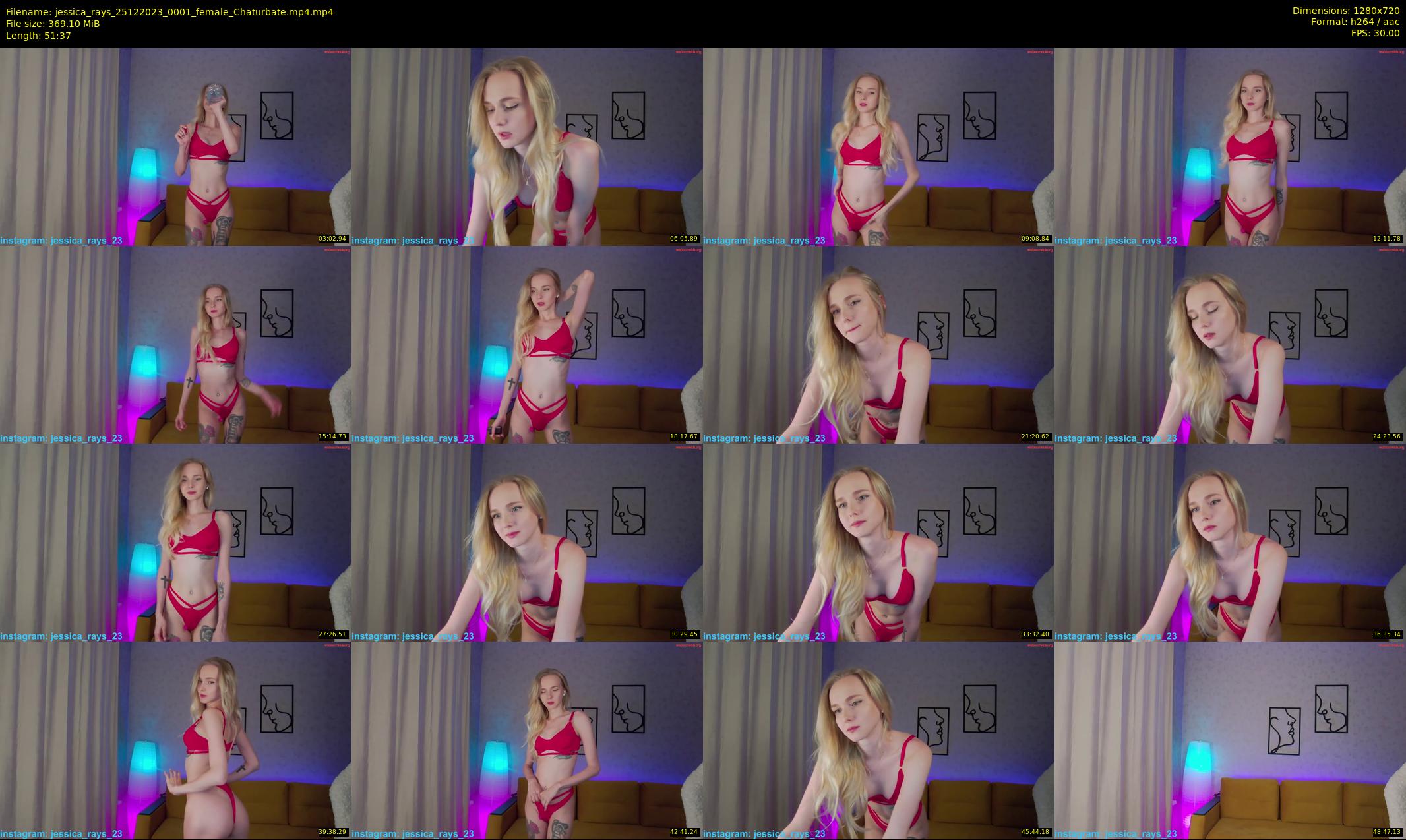 jessica_rays — 52 minute Chaturbate couple cam show recording, 720p, Dec 25, 2023