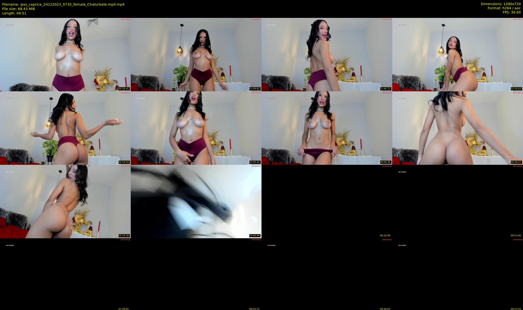 joss_caprice — 10 minute Chaturbate female cam show recording, 720p, Dec 24, 2023
