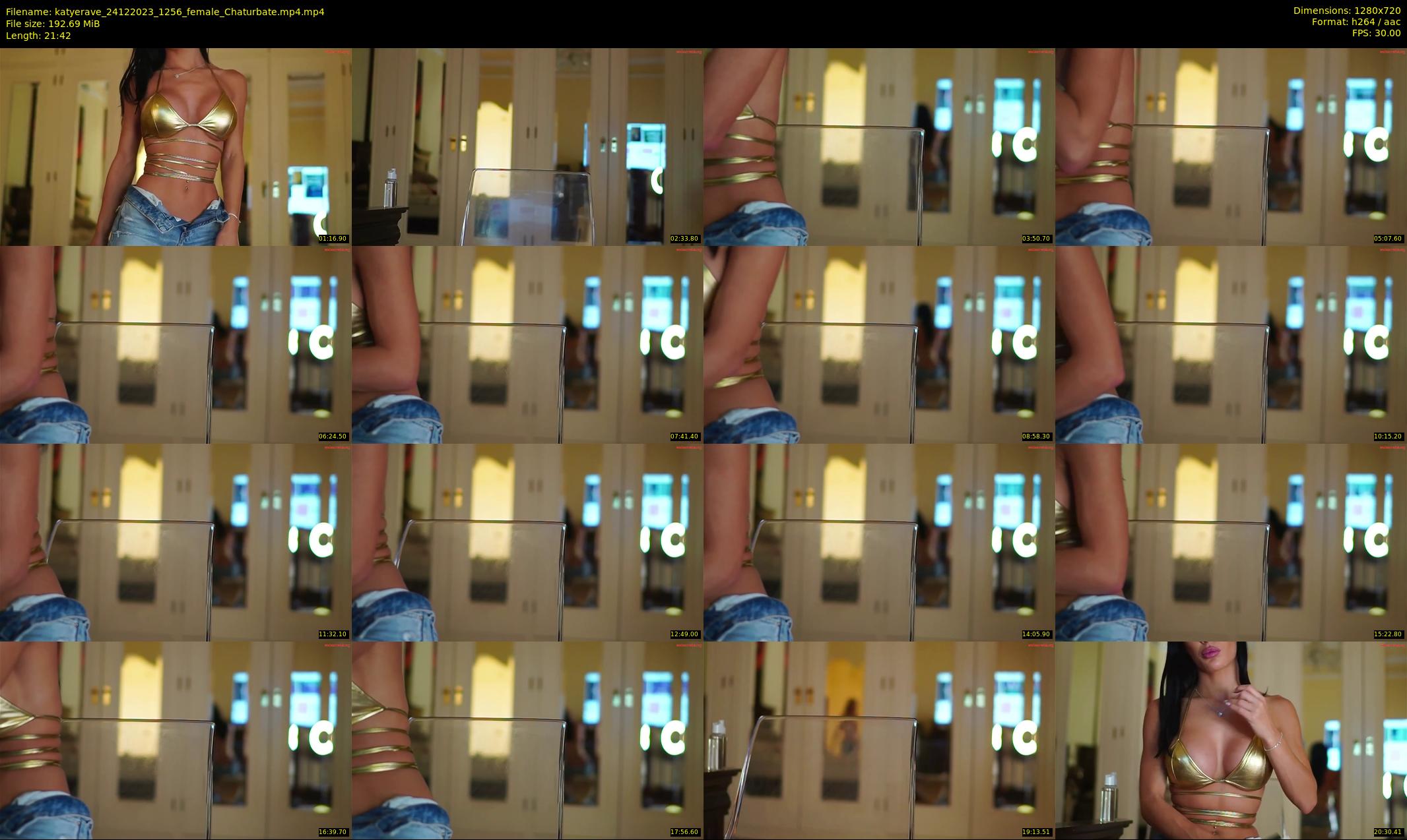 katyerave — 22 minute Chaturbate female cam show recording, 720p, Dec 24, 2023