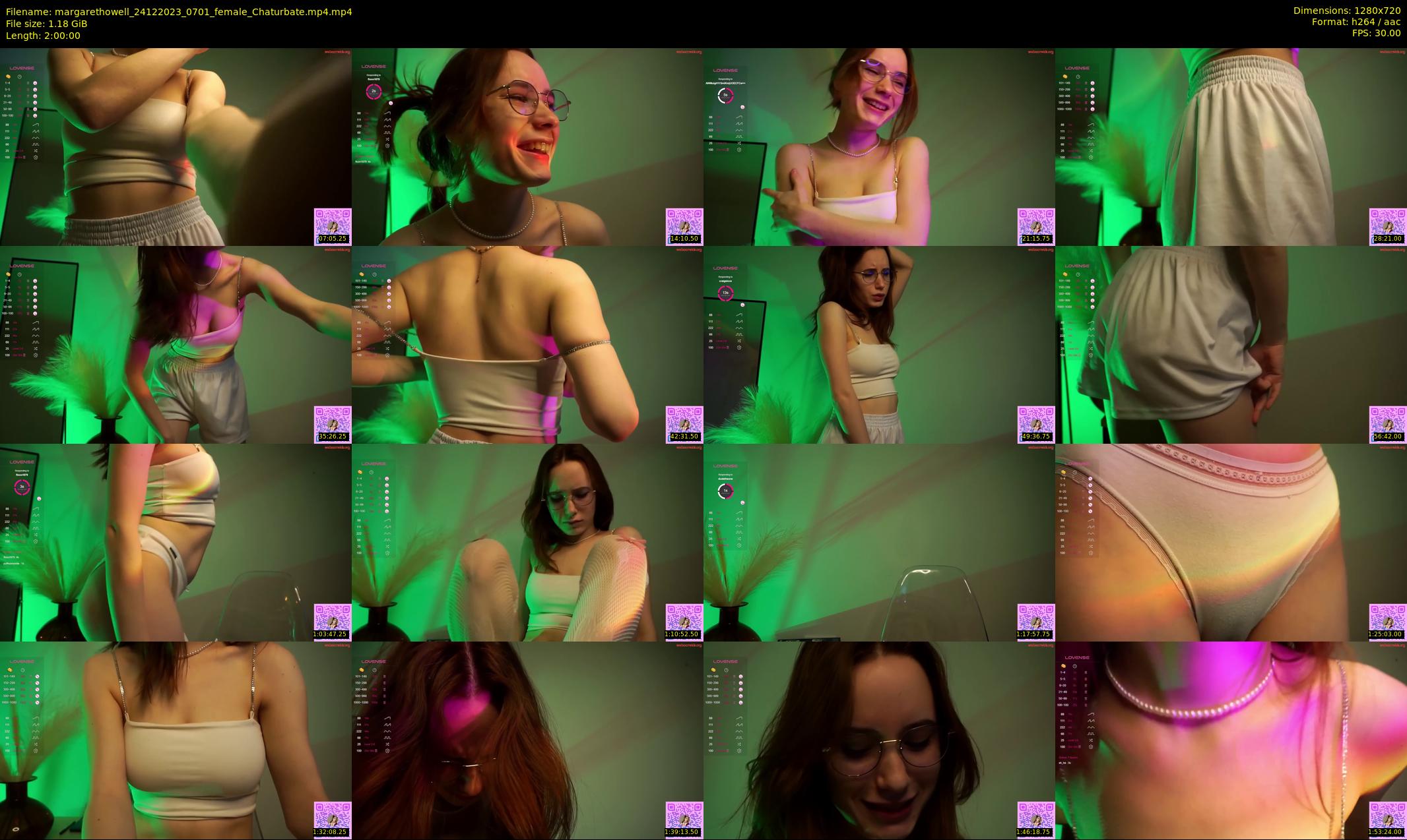 margarethowell — 120 minute Chaturbate female cam show recording, 720p, Dec 24, 2023