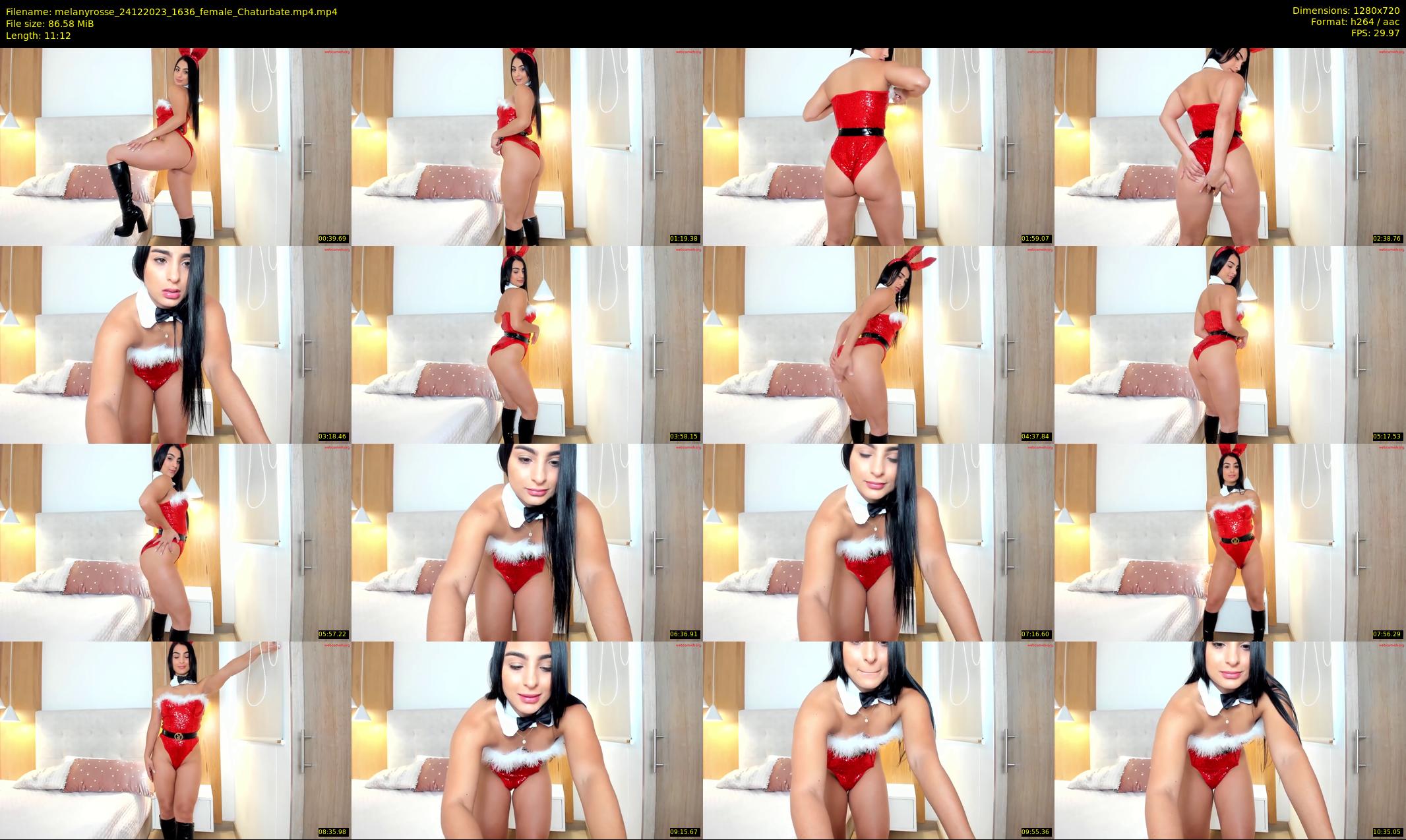 melanyrosse — 12 minute Chaturbate female cam show recording, 720p, Dec 24, 2023