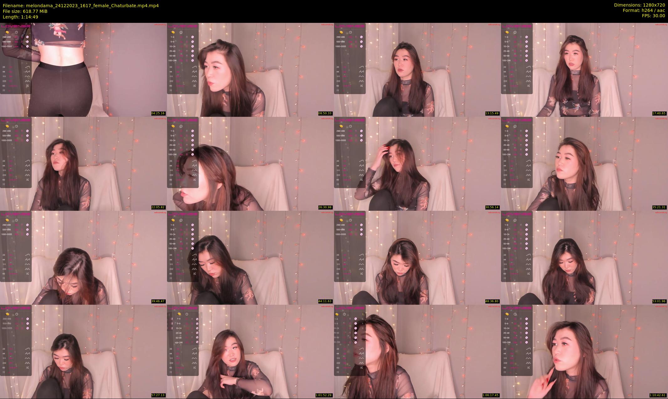 melondama — 75 minute Chaturbate female cam show recording, 720p, Dec 24, 2023