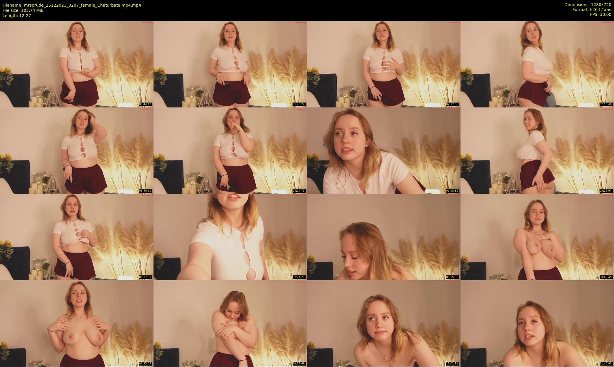 mrsprude — 13 minute Chaturbate female cam show recording, 720p, Dec 25, 2023