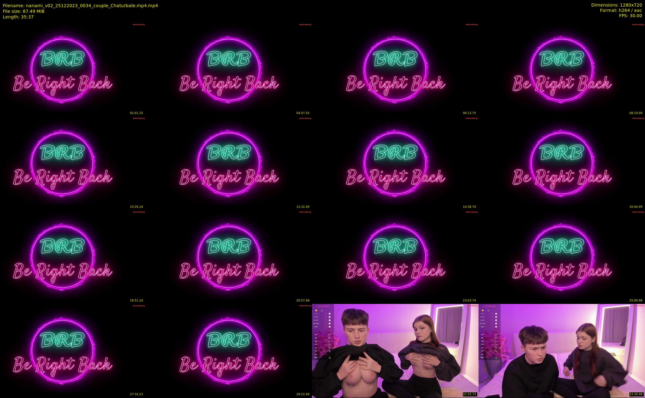 nanami_v02 — 36 minute Chaturbate couple cam show recording, 720p, Dec 25, 2023