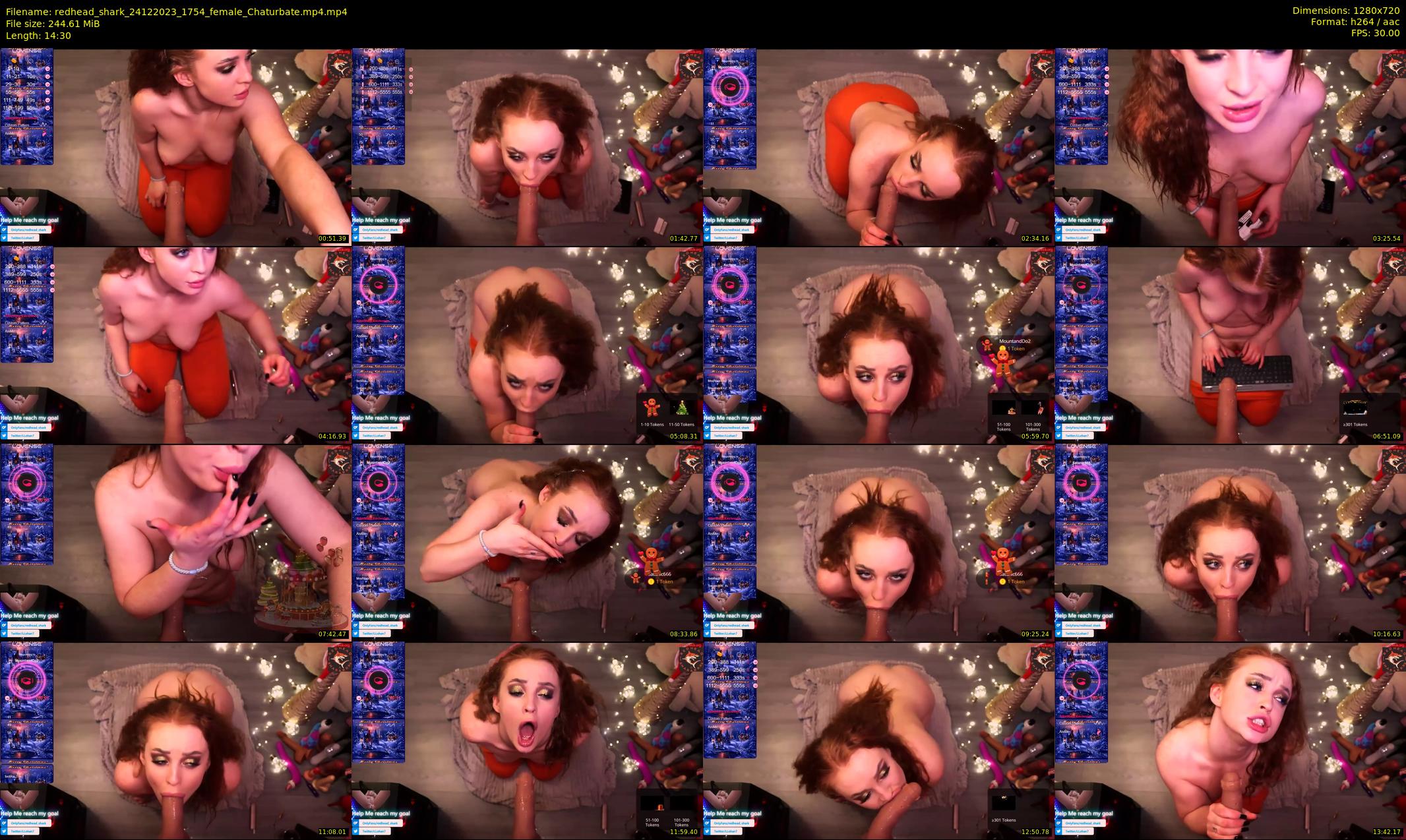 redhead_shark — 15 minute Chaturbate female cam show recording, 720p, Dec 24, 2023