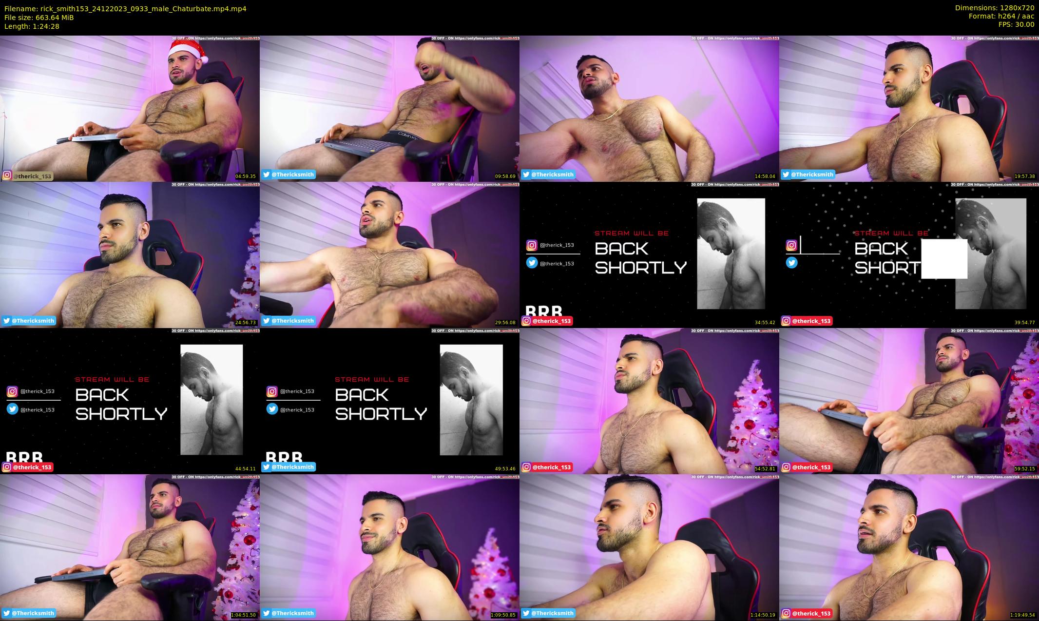 rick_smith153 — 85 minute Chaturbate male cam show recording, 720p, Dec 24, 2023