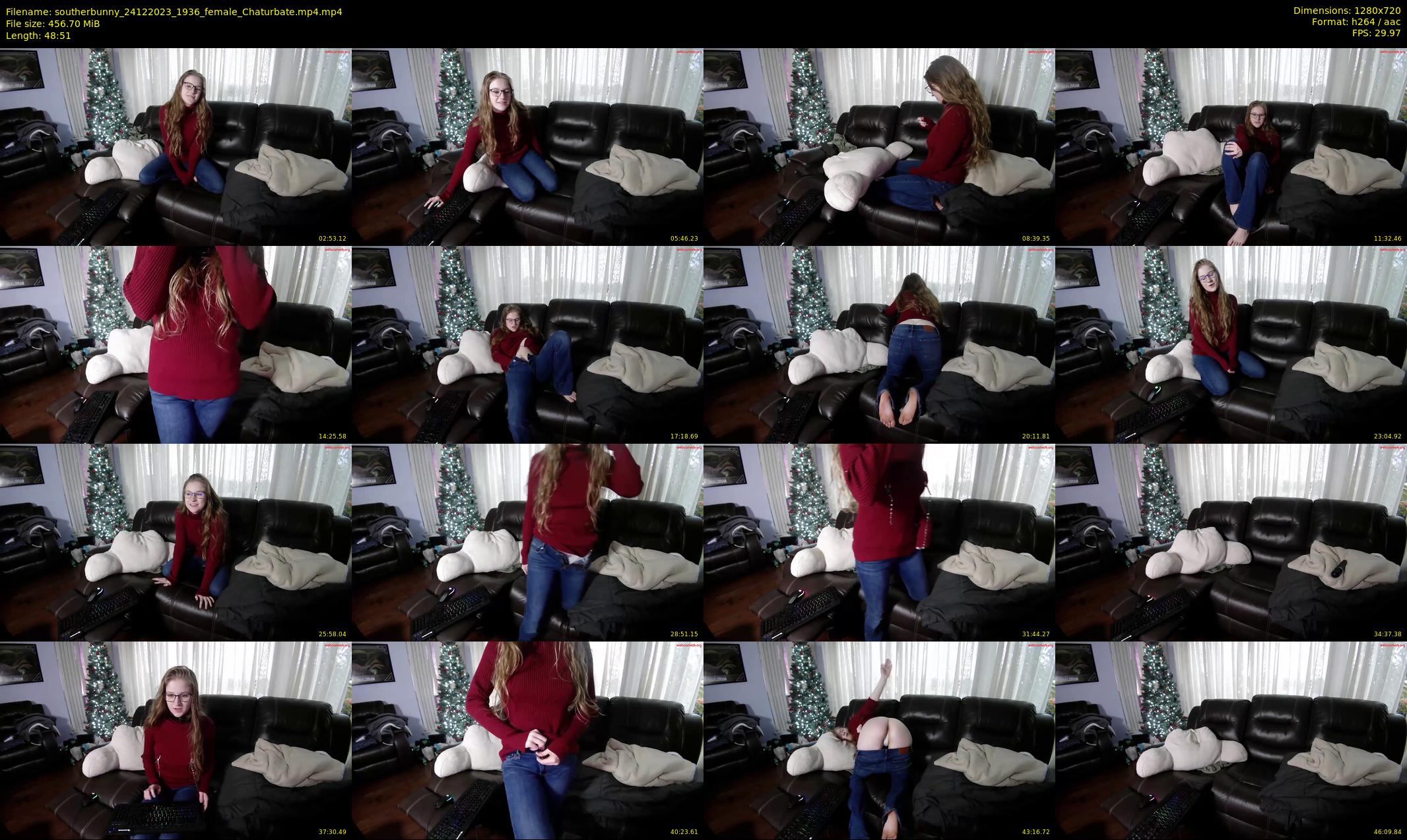 southerbunny — 49 minute Chaturbate female cam show recording, 720p, Dec 24, 2023