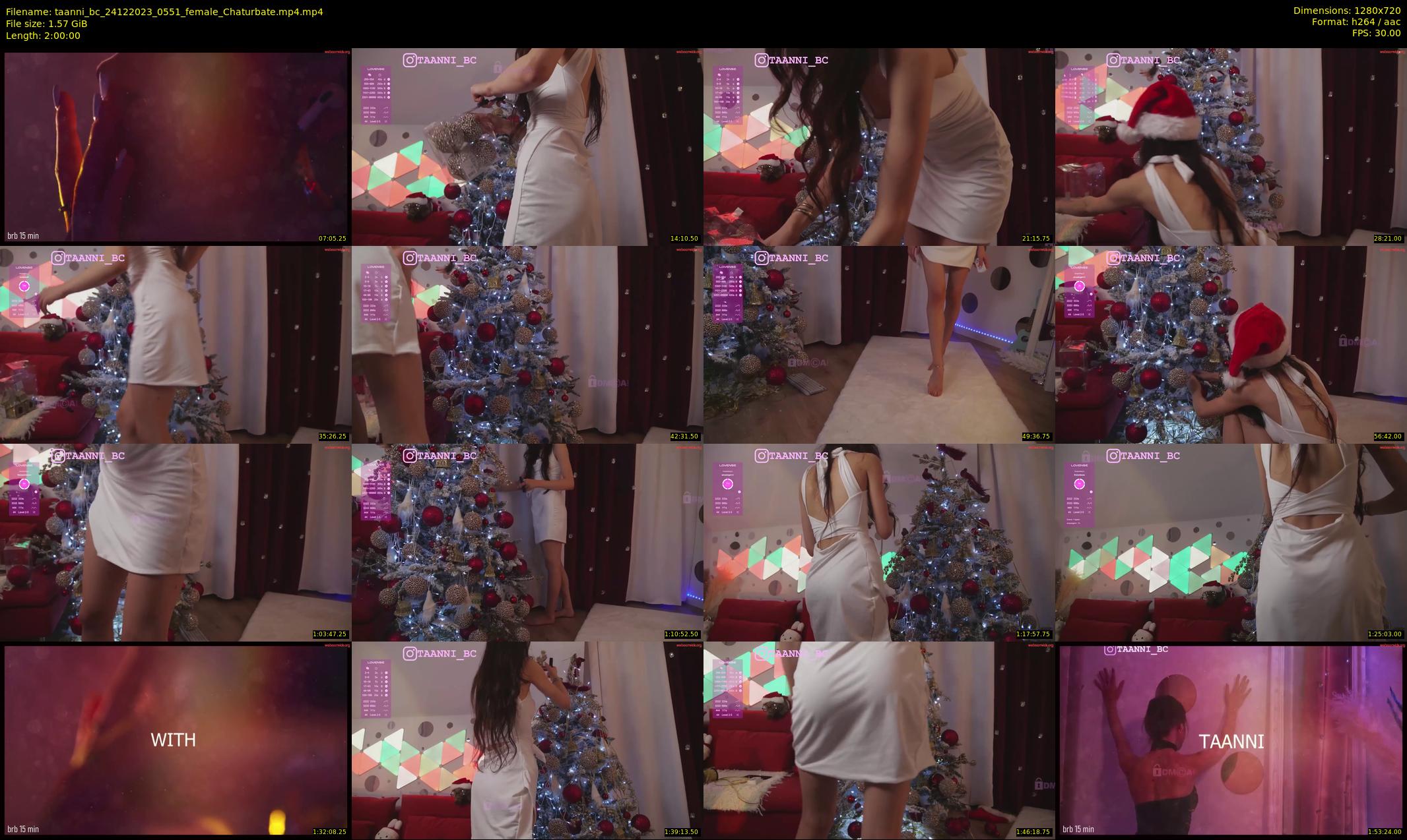 taanni_bc — 120 minute Chaturbate female cam show recording, 720p, Dec 24, 2023