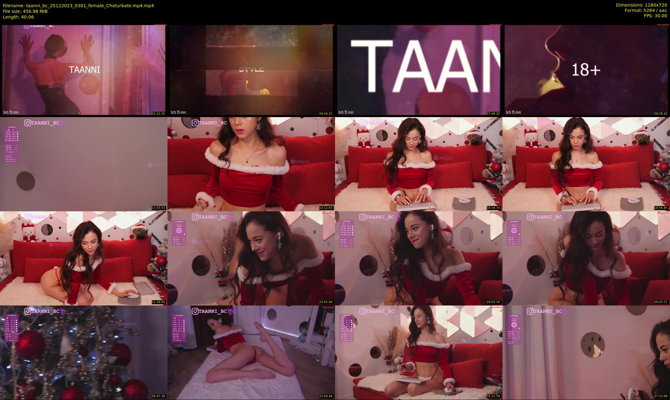 taanni_bc — 41 minute Chaturbate female cam show recording, 720p, Dec 25, 2023