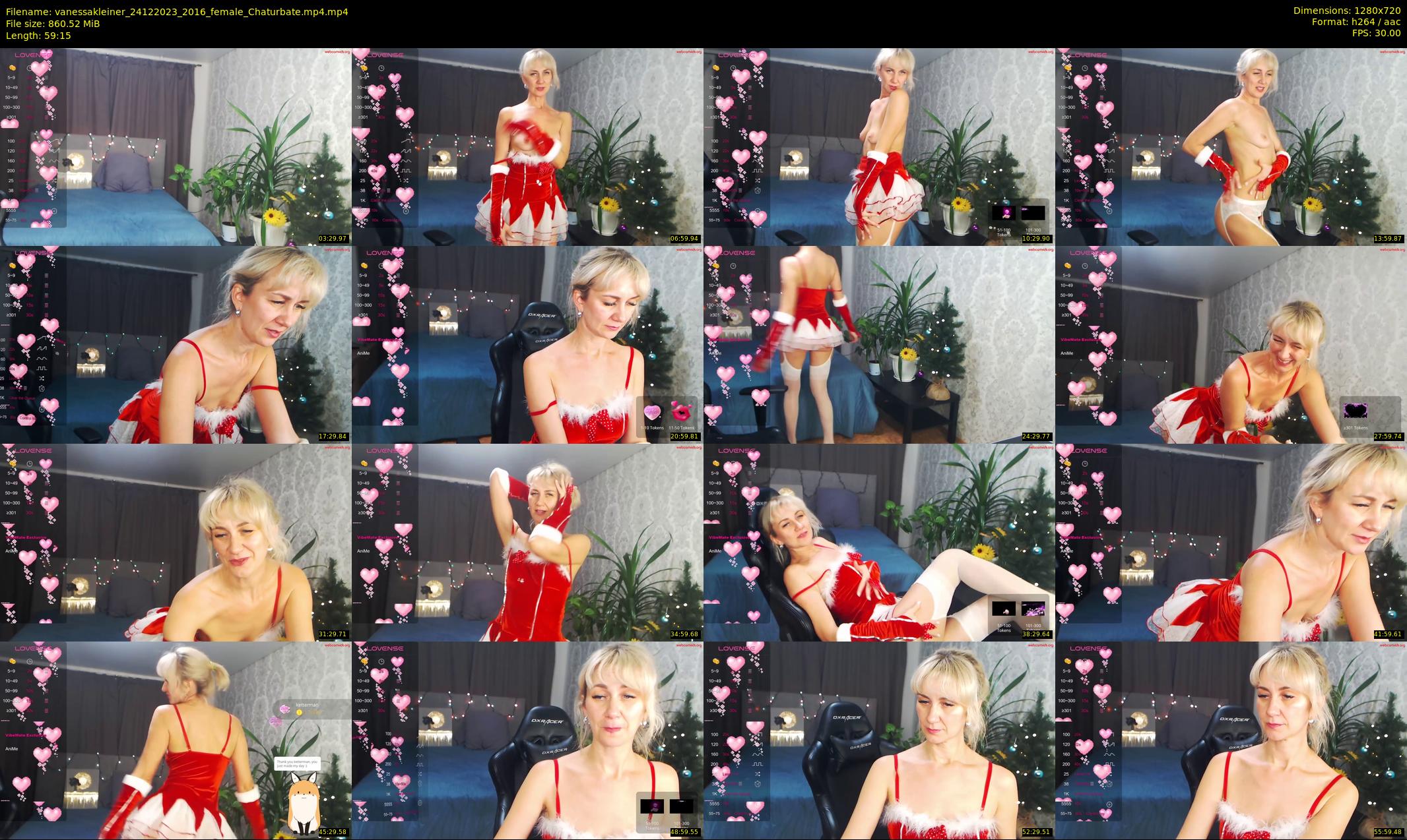 vanessakleiner — 60 minute Chaturbate female cam show recording, 720p, Dec 24, 2023