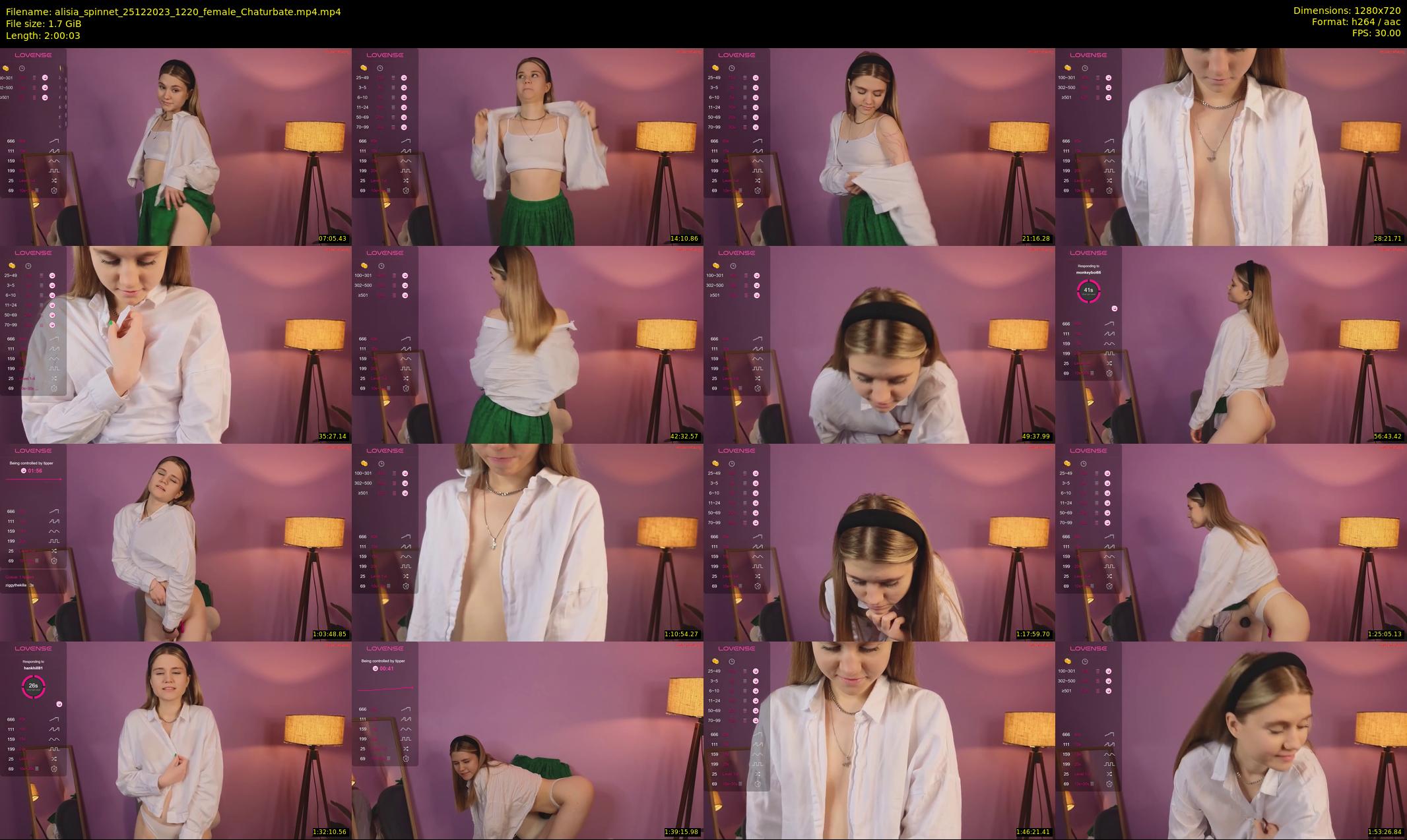 alisia_spinnet — 121 minute Chaturbate female cam show recording, 720p, Dec 25, 2023