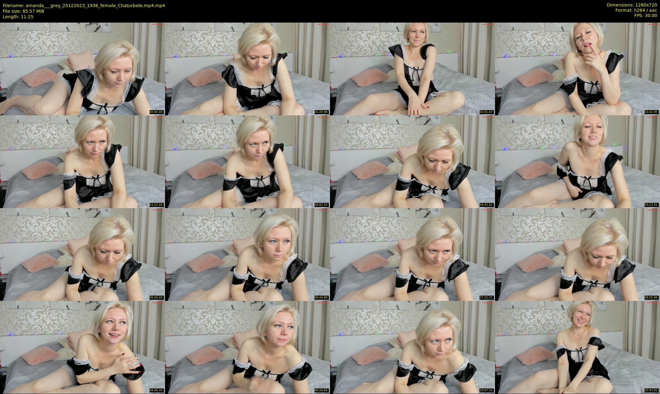 amanda___grey — 12 minute Chaturbate female cam show recording, 720p, Dec 25, 2023