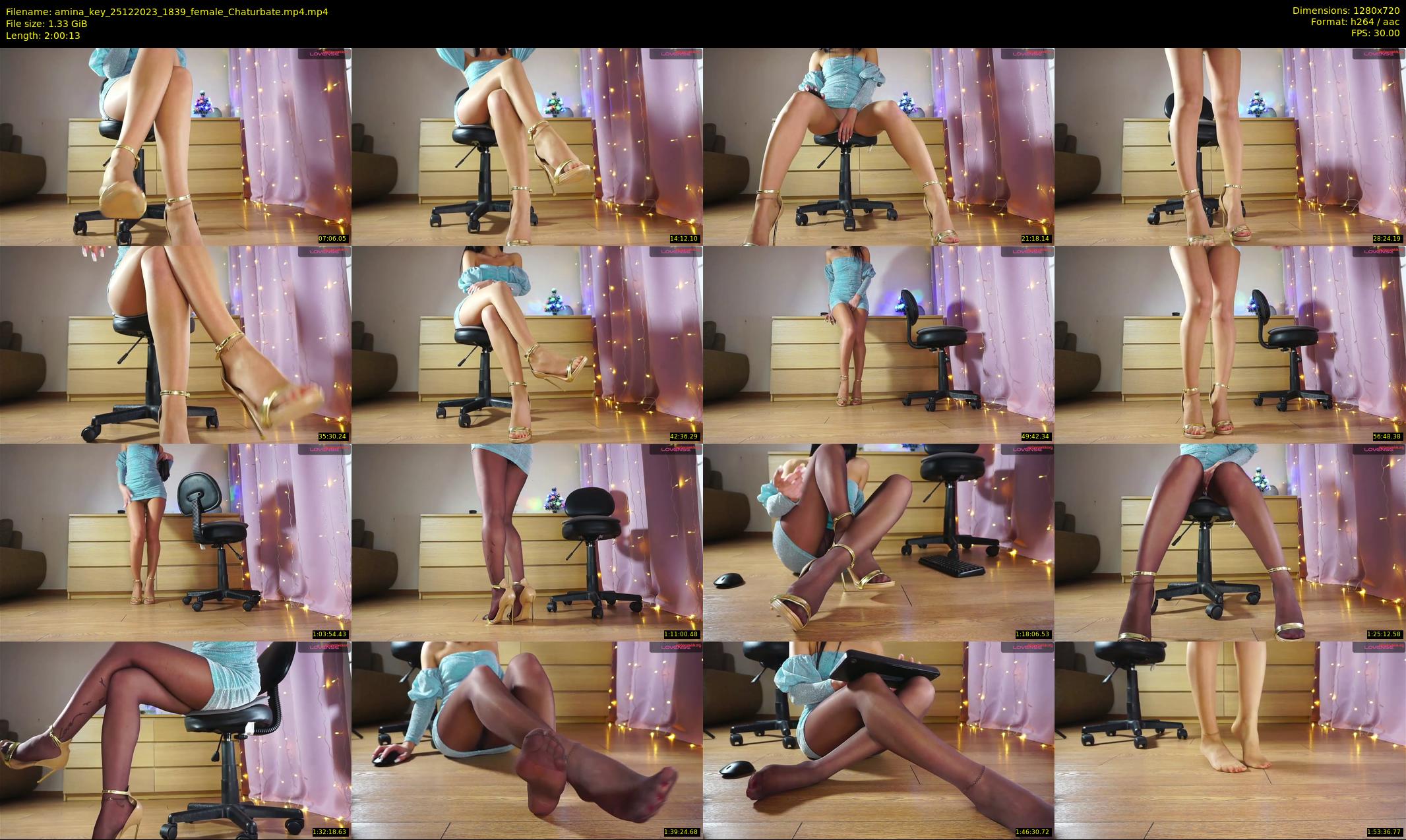 amina_key — 121 minute Chaturbate female cam show recording, 720p, Dec 25, 2023