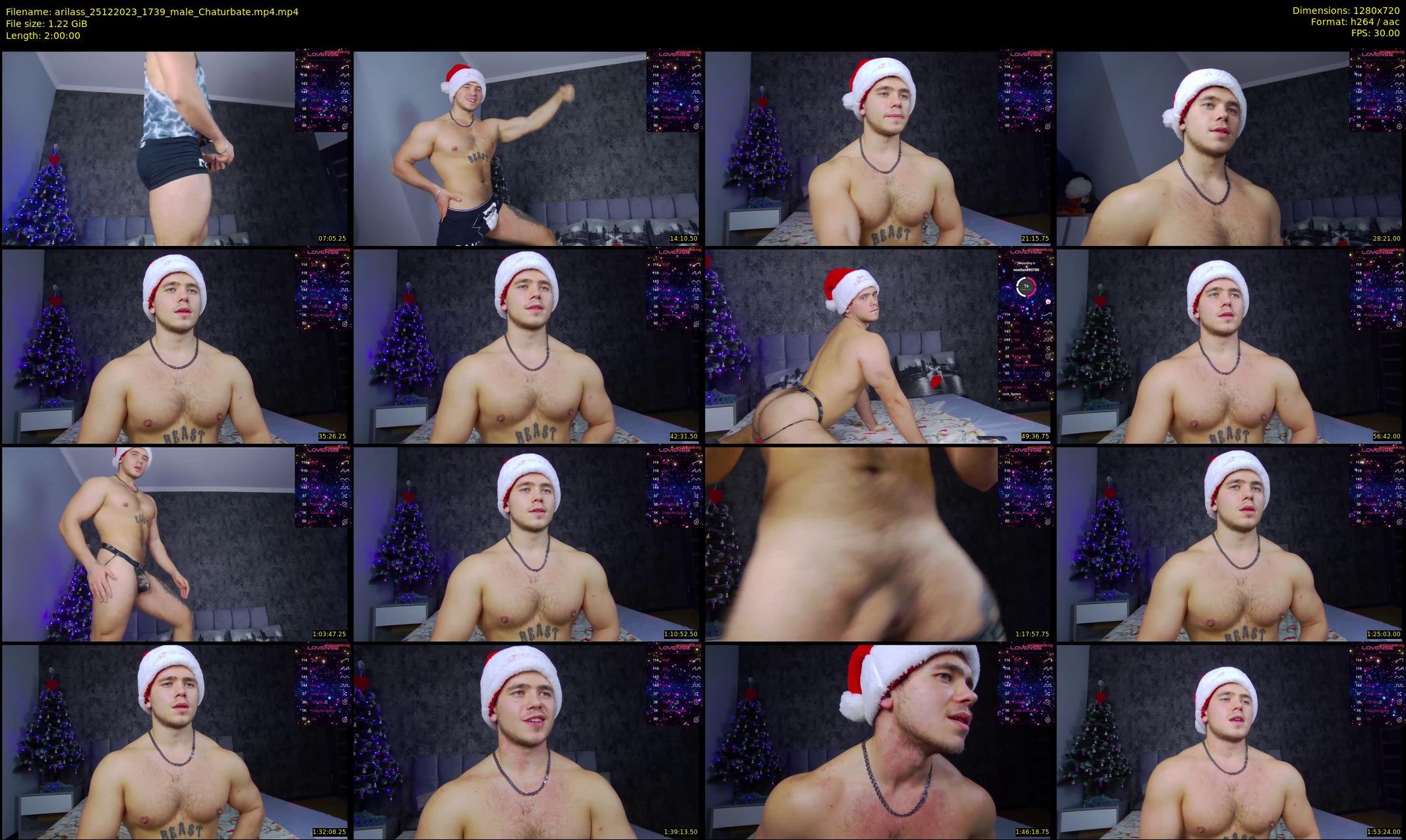 arilass — 120 minute Chaturbate male cam show recording, 720p, Dec 25, 2023