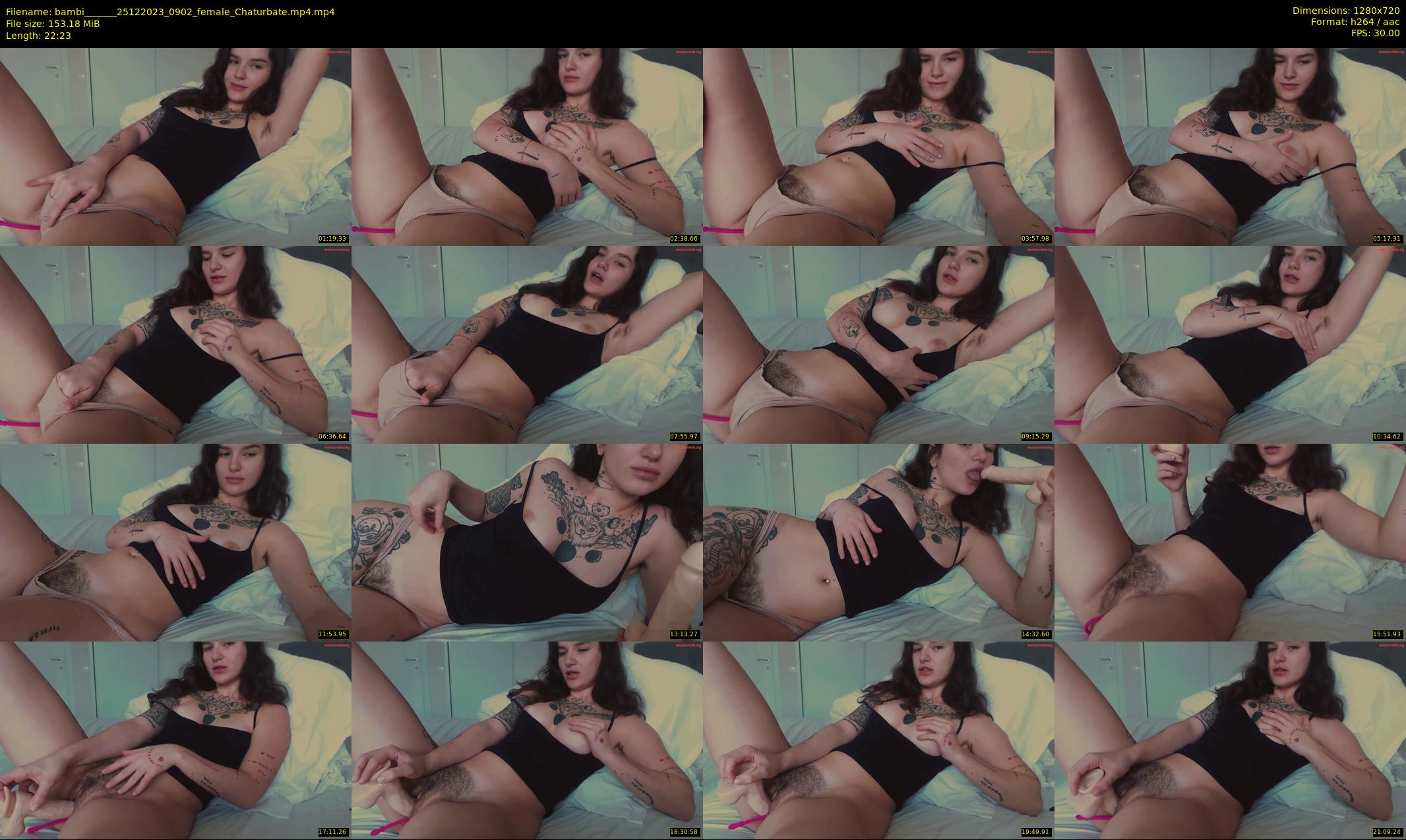 bambi______ — 23 minute Chaturbate female cam show recording, 720p, Dec 25, 2023