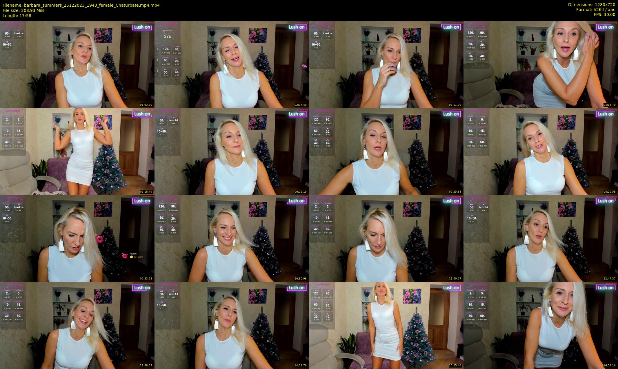 barbara_summers — 18 minute Chaturbate female cam show recording, 720p, Dec 25, 2023