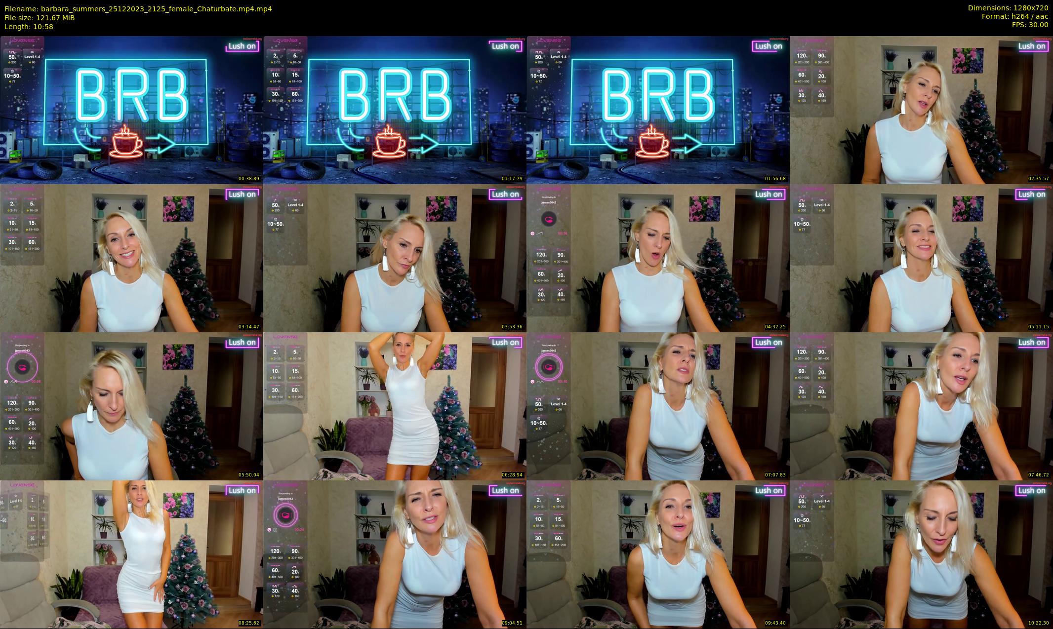 barbara_summers — 11 minute Chaturbate female cam show recording, 720p, Dec 25, 2023
