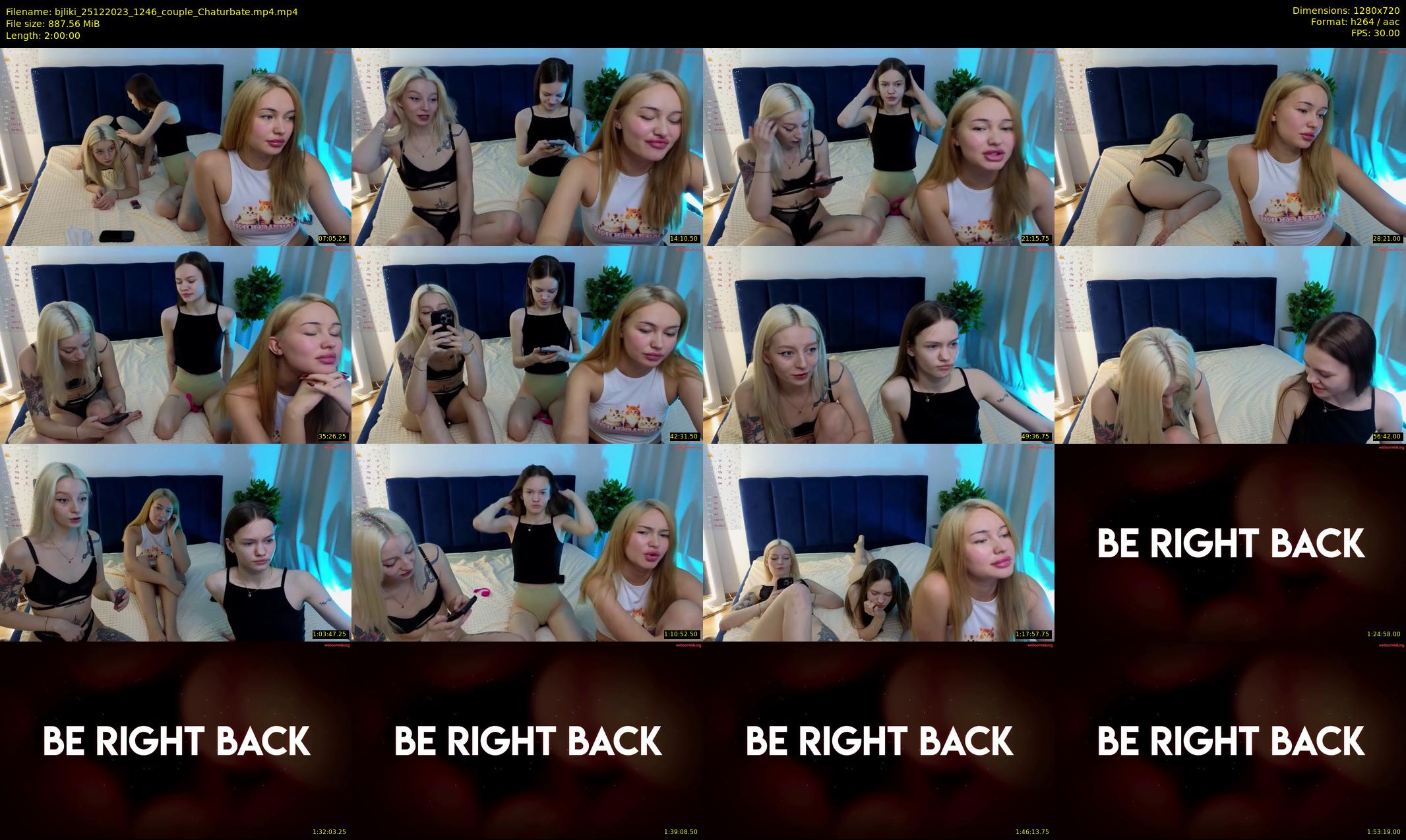 bjliki — 120 minute Chaturbate couple cam show recording, 720p, Dec 25, 2023