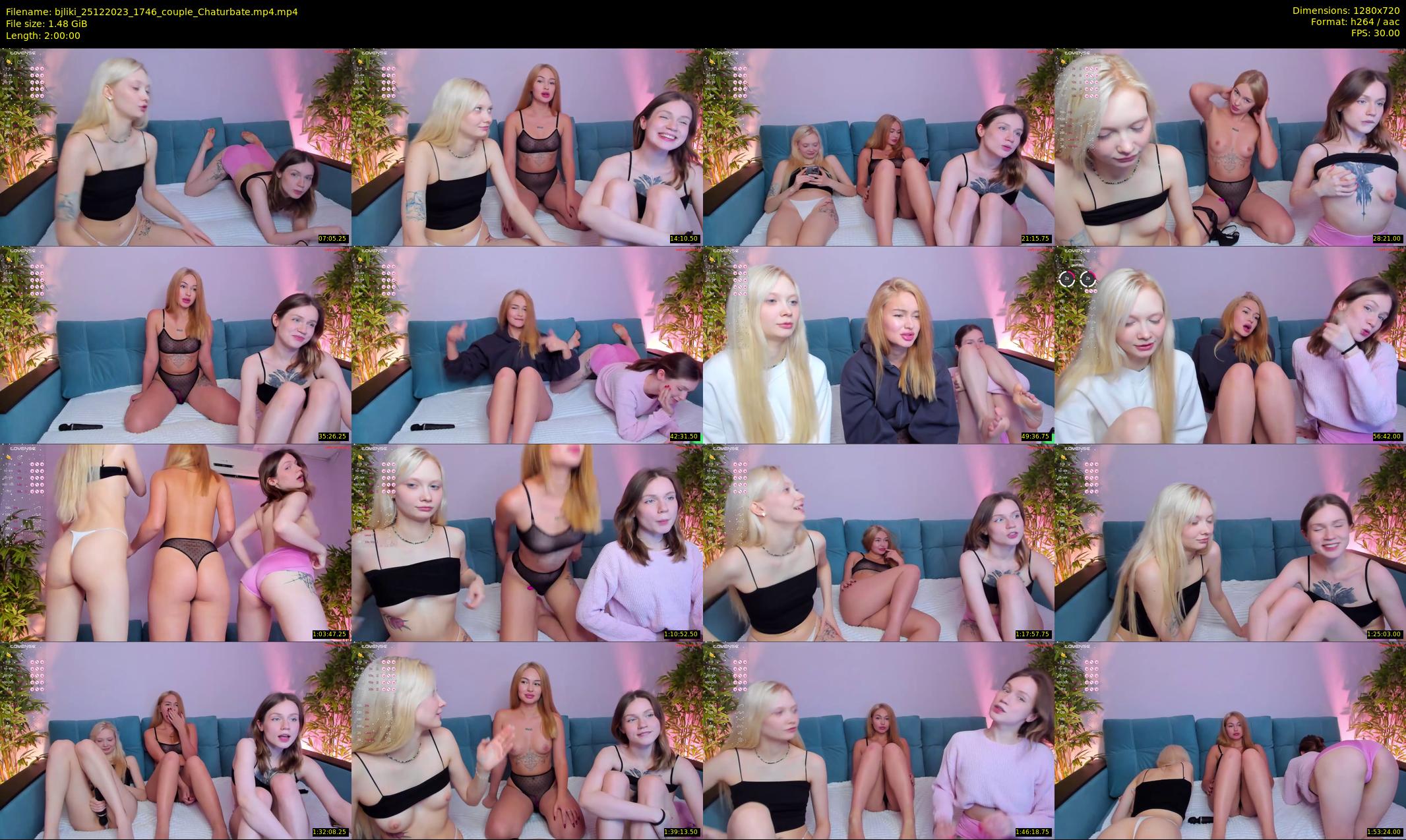 bjliki — 120 minute Chaturbate couple cam show recording, 720p, Dec 25, 2023