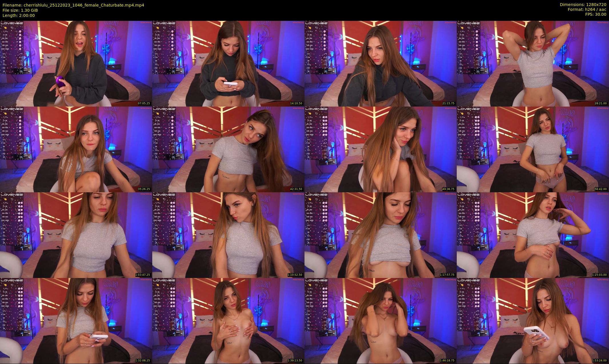 cherrishlulu — 120 minute Chaturbate female cam show recording, 720p, Dec 25, 2023