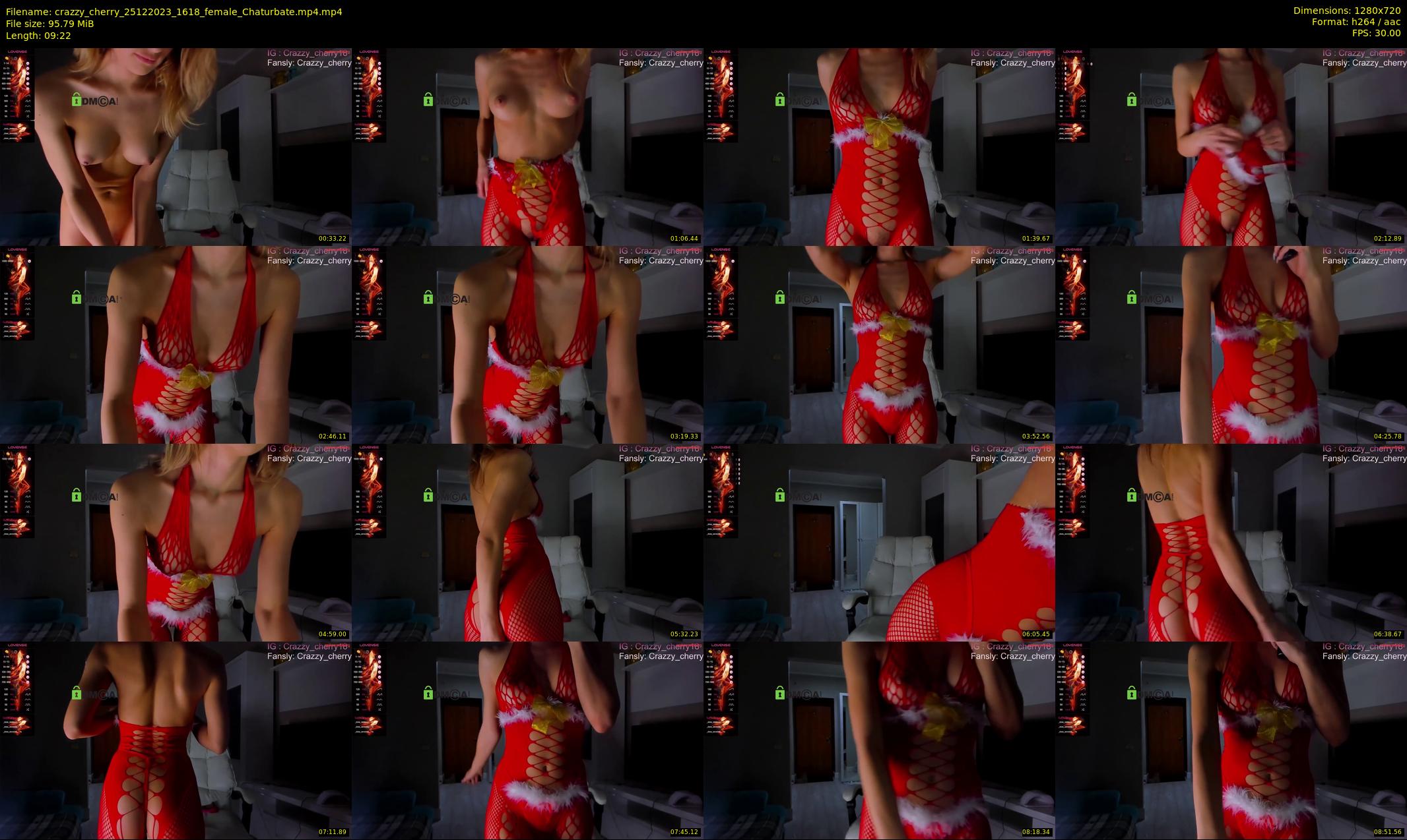 crazzy_cherry — 10 minute Chaturbate female cam show recording, 720p, Dec 25, 2023