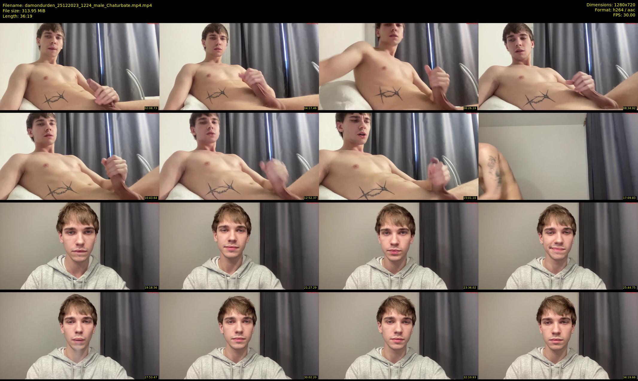 damondurden — 37 minute Chaturbate male cam show recording, 720p, Dec 25, 2023