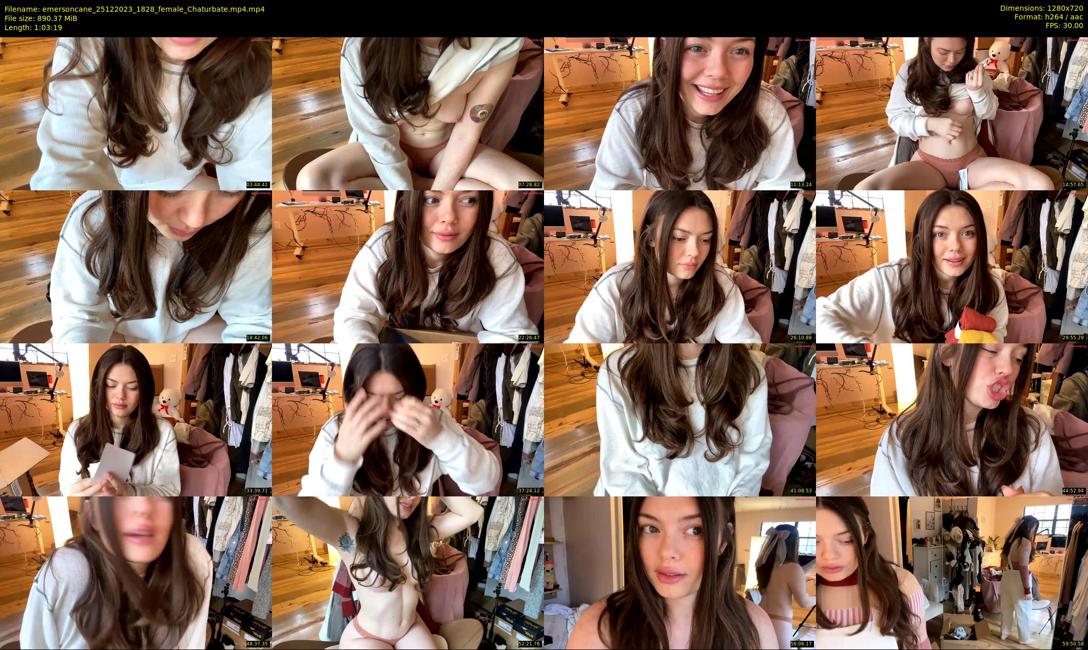 emersoncane — 64 minute Chaturbate female cam show recording, 720p, Dec 25, 2023