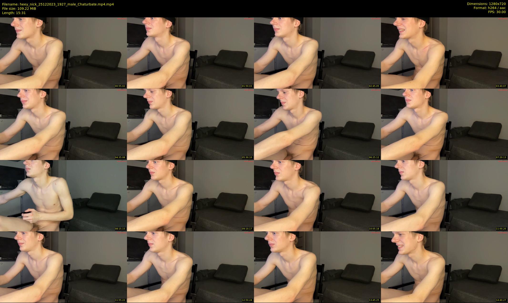 heey_nick — 16 minute Chaturbate male cam show recording, 720p, Dec 25, 2023