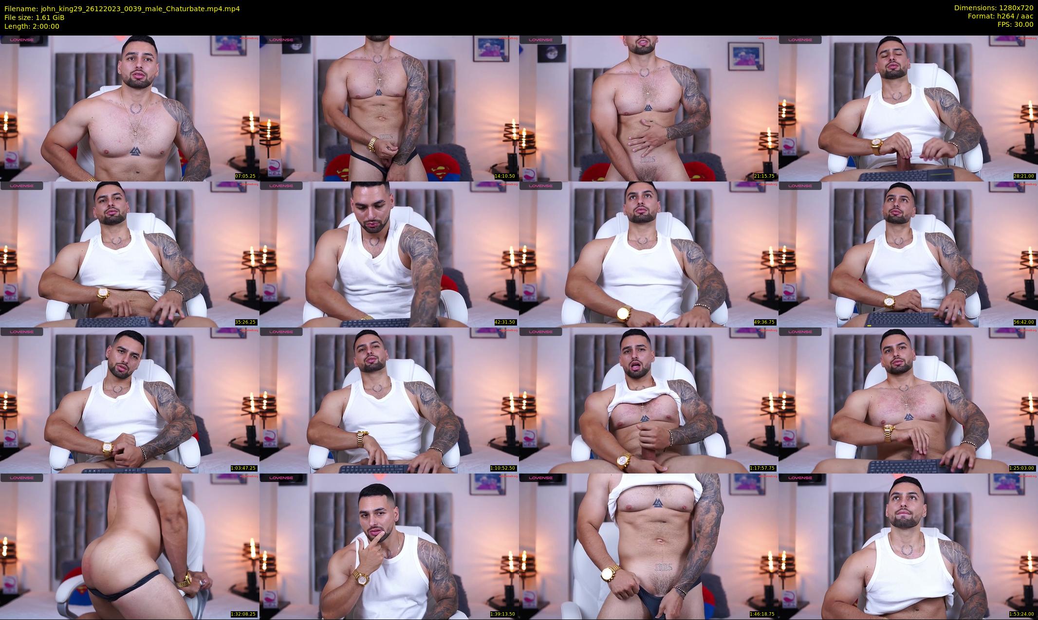 john_king29 — 120 minute Chaturbate male cam show recording, 720p, Dec 26, 2023