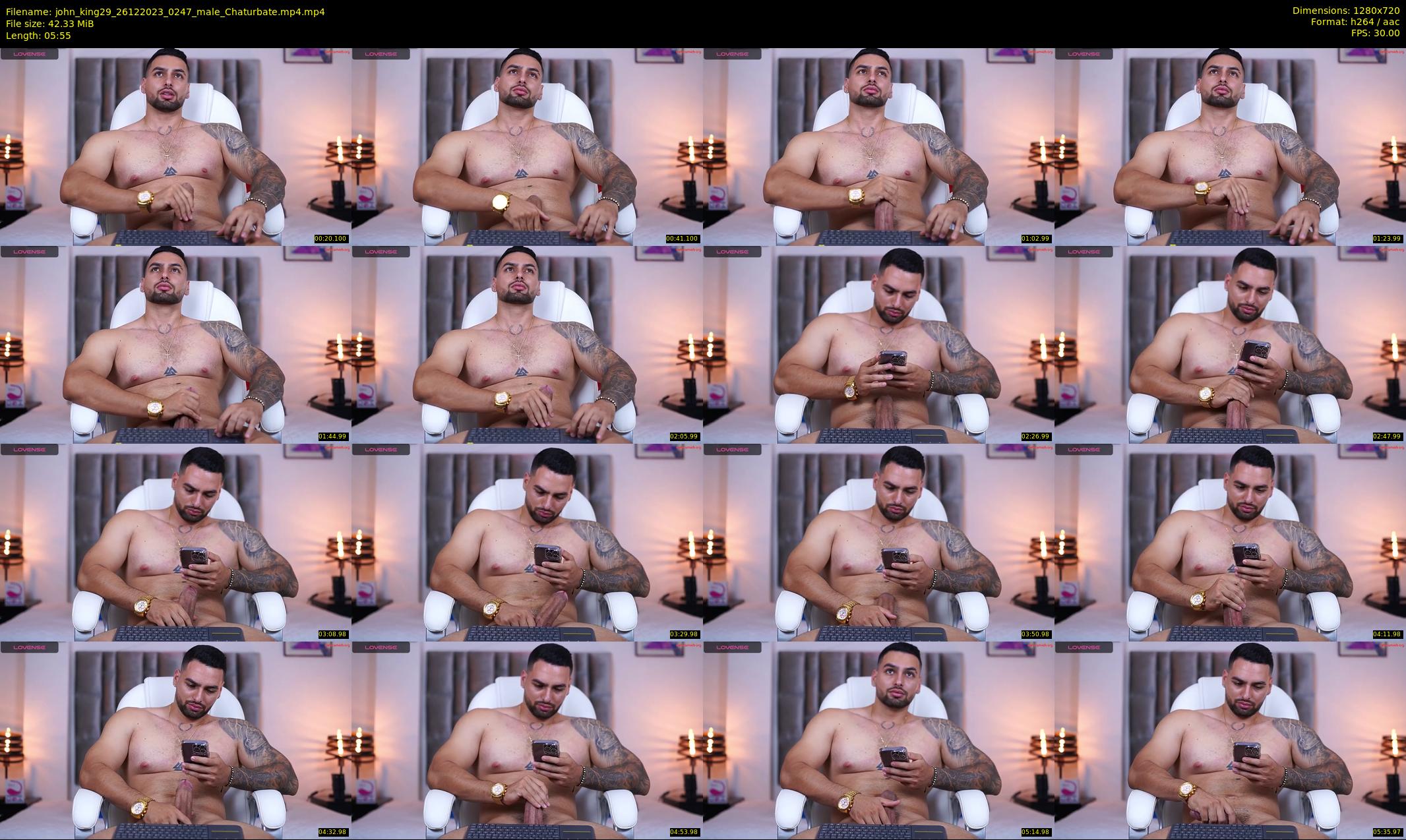 john_king29 — 6 minute Chaturbate male cam show recording, 720p, Dec 26, 2023