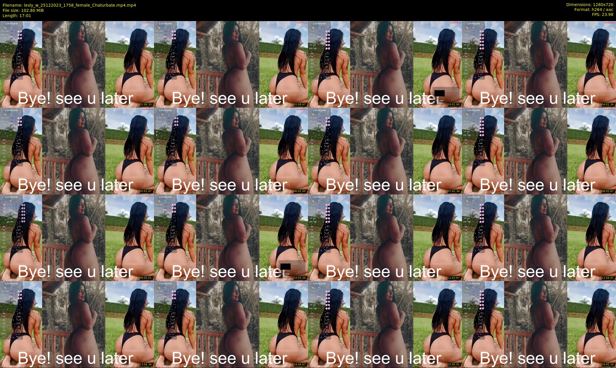 lesly_w — 18 minute Chaturbate female cam show recording, 720p, Dec 25, 2023
