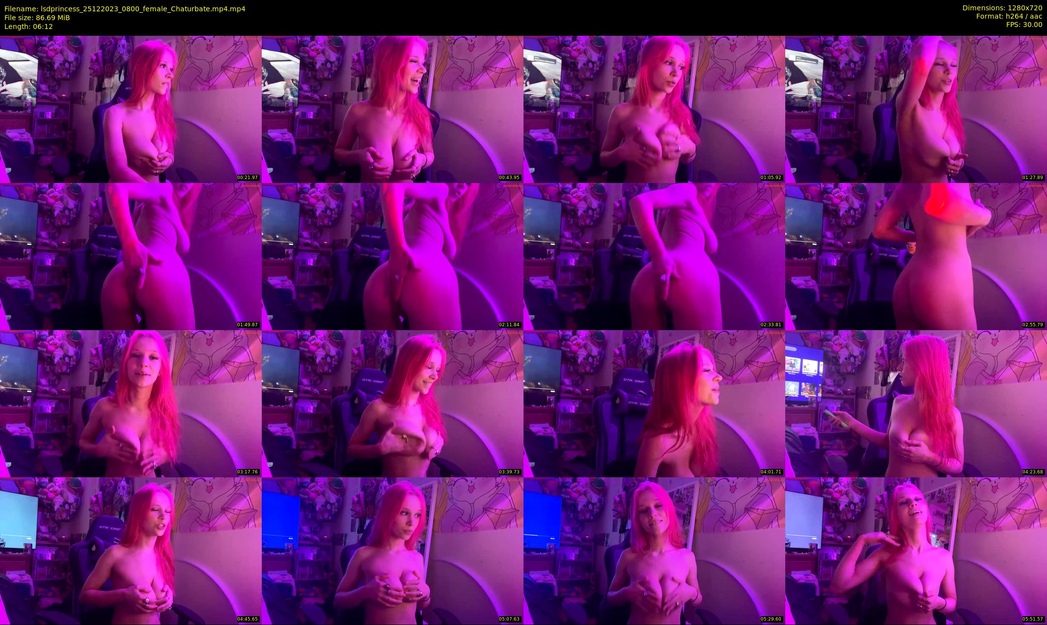 lsdprincess — 7 minute Chaturbate female cam show recording, 720p, Dec 25, 2023
