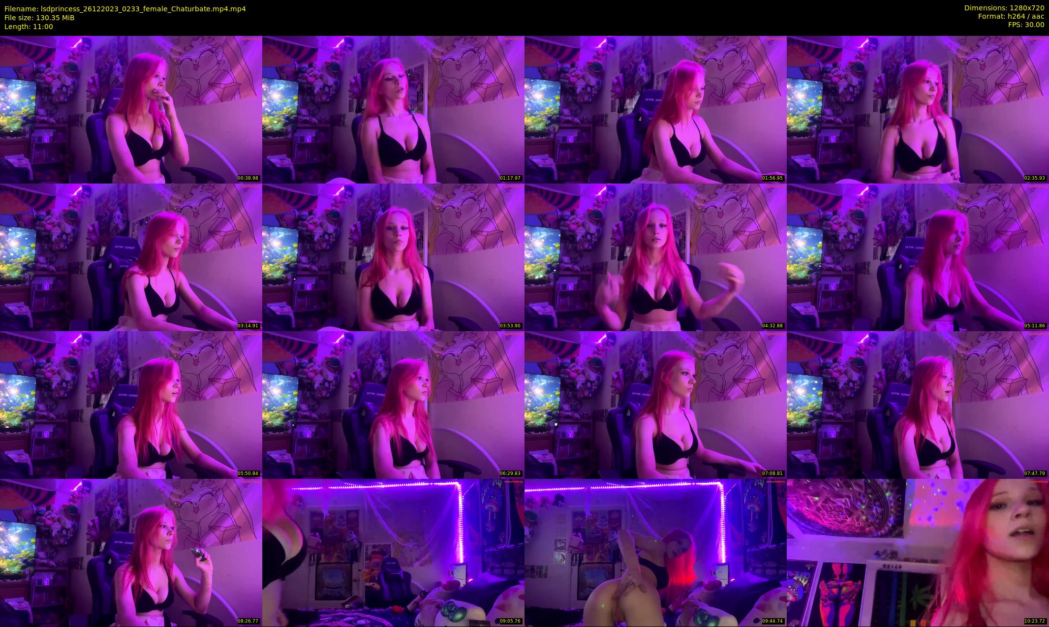lsdprincess — 11 minute Chaturbate female cam show recording, 720p, Dec 26, 2023