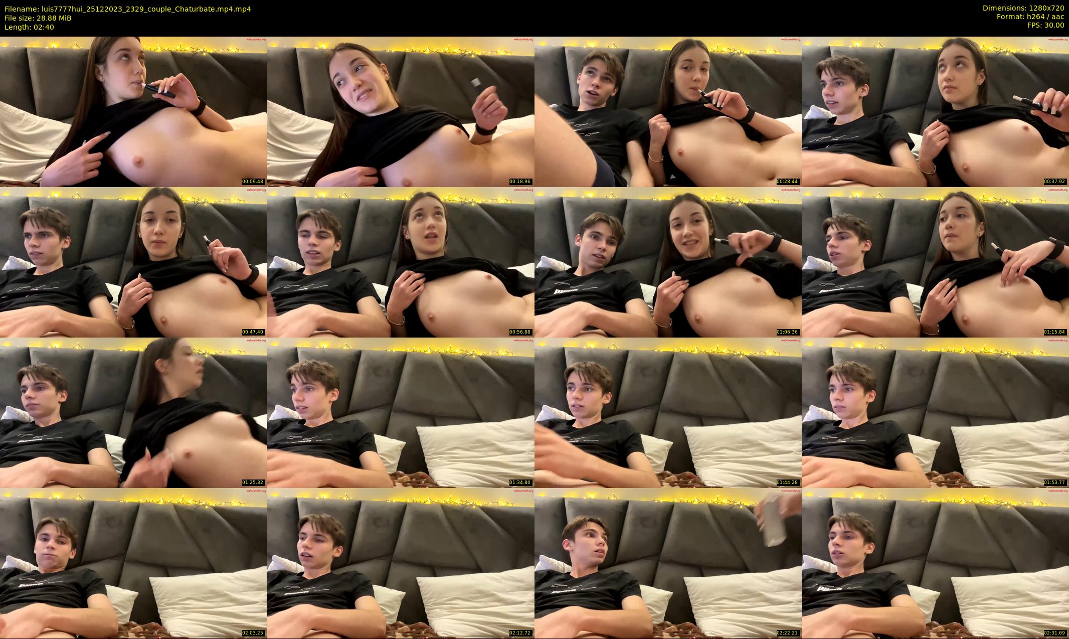 luis7777hui — 3 minute Chaturbate couple cam show recording, 720p, Dec 25, 2023