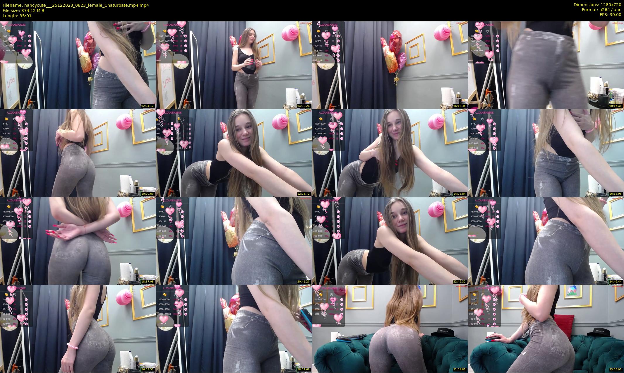 nancycute__ — 36 minute Chaturbate female cam show recording, 720p, Dec 25, 2023