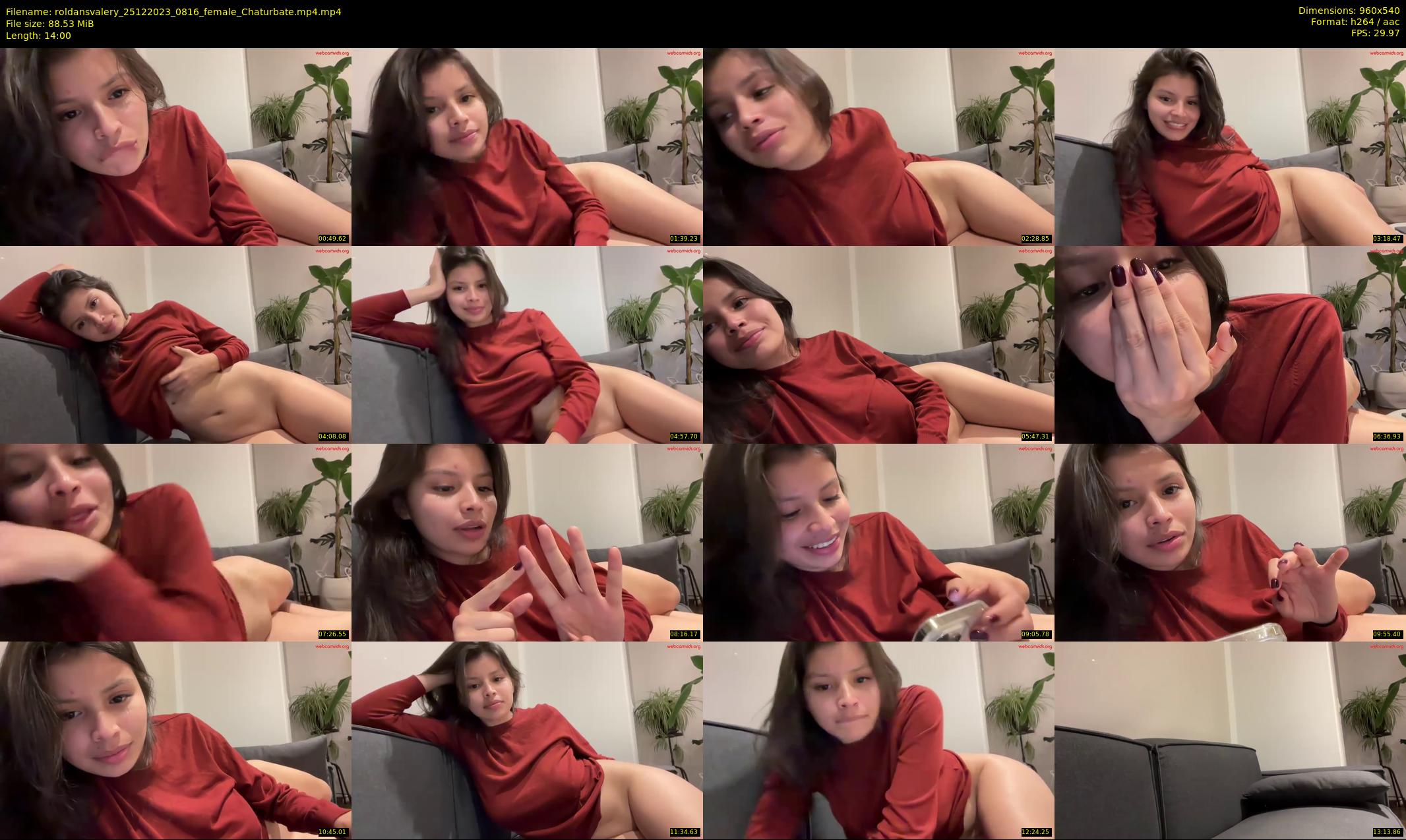 roldansvalery — 14 minute Chaturbate female cam show recording, 480p, Dec 25, 2023