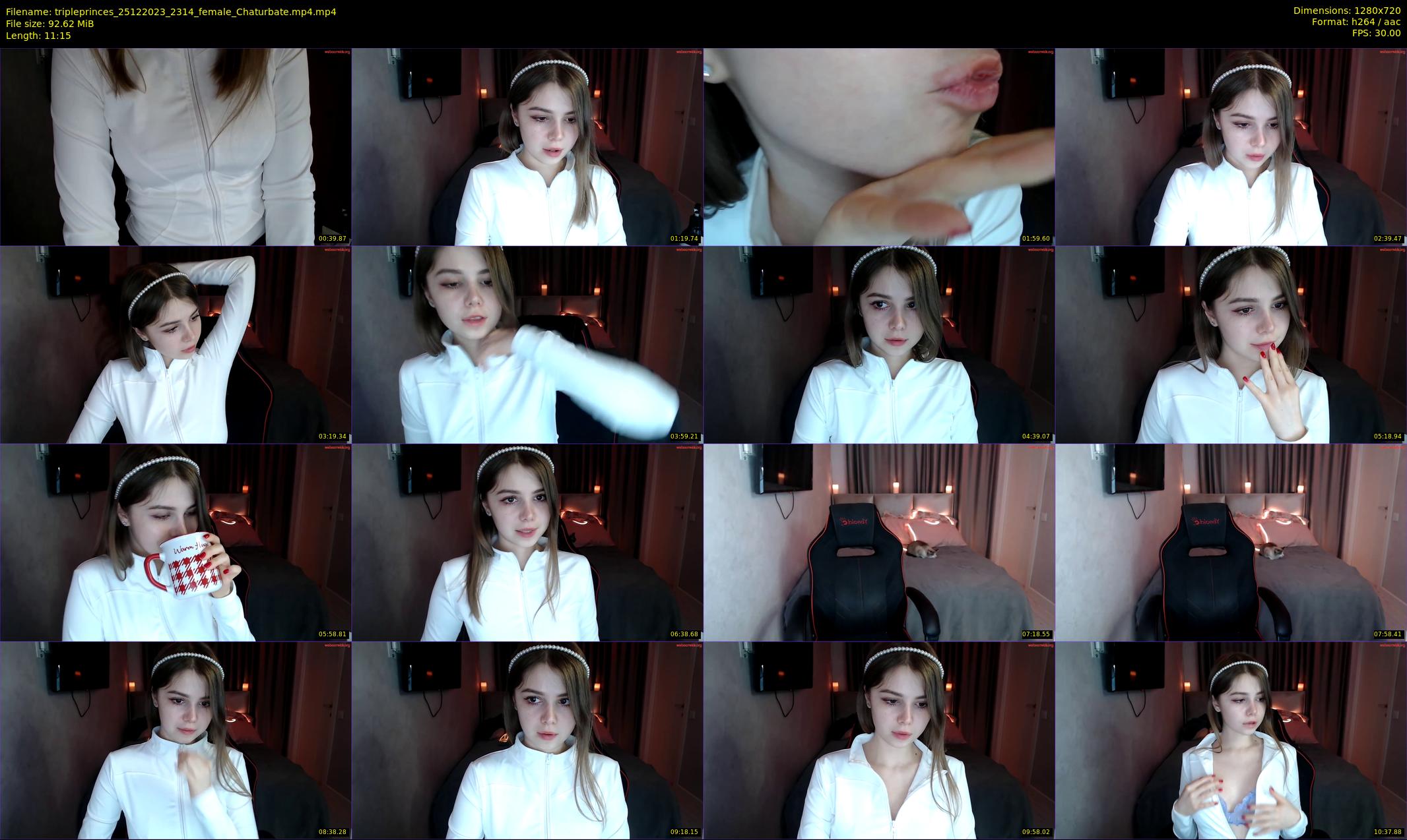 tripleprinces — 12 minute Chaturbate female cam show recording, 720p, Dec 25, 2023