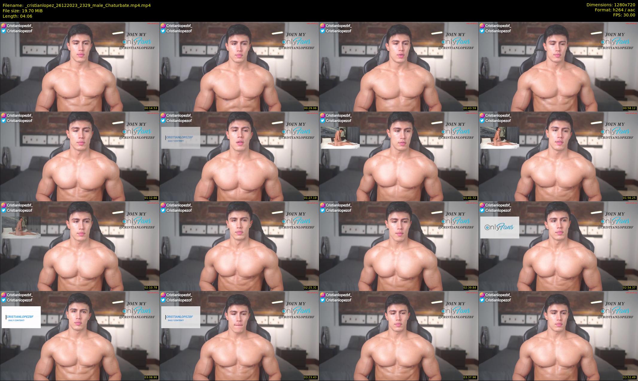 _cristianlopez — 5 minute Chaturbate male cam show recording, 720p, Dec 26, 2023
